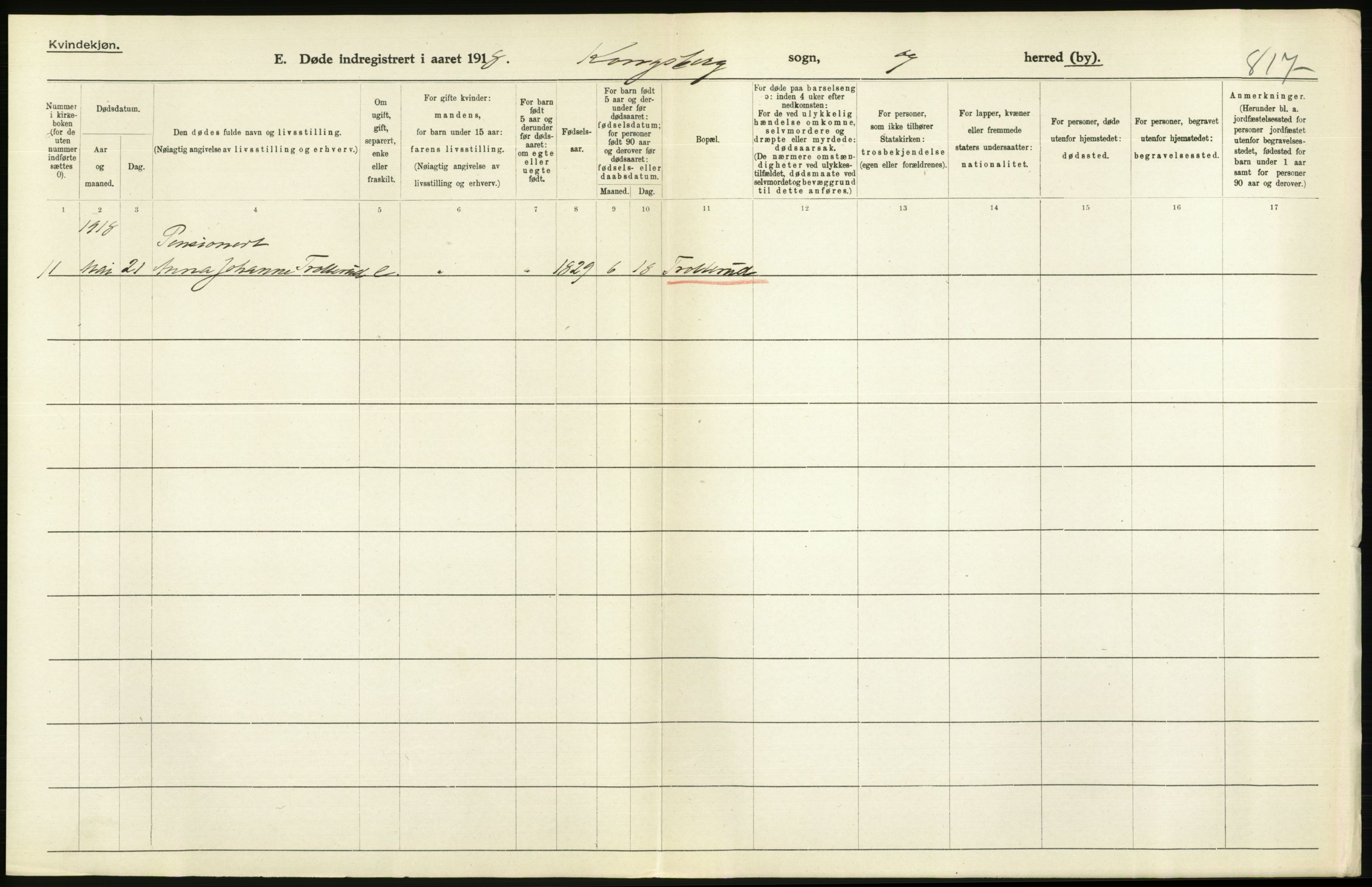 Statistisk sentralbyrå, Sosiodemografiske emner, Befolkning, AV/RA-S-2228/D/Df/Dfb/Dfbh/L0020: Buskerud fylke: Døde. Bygder og byer., 1918, p. 670