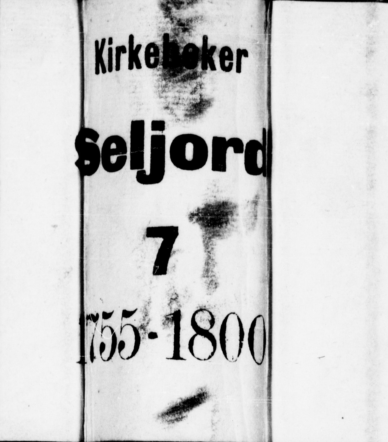 Seljord kirkebøker, SAKO/A-20/F/Fa/L0007: Parish register (official) no. I 7, 1755-1800