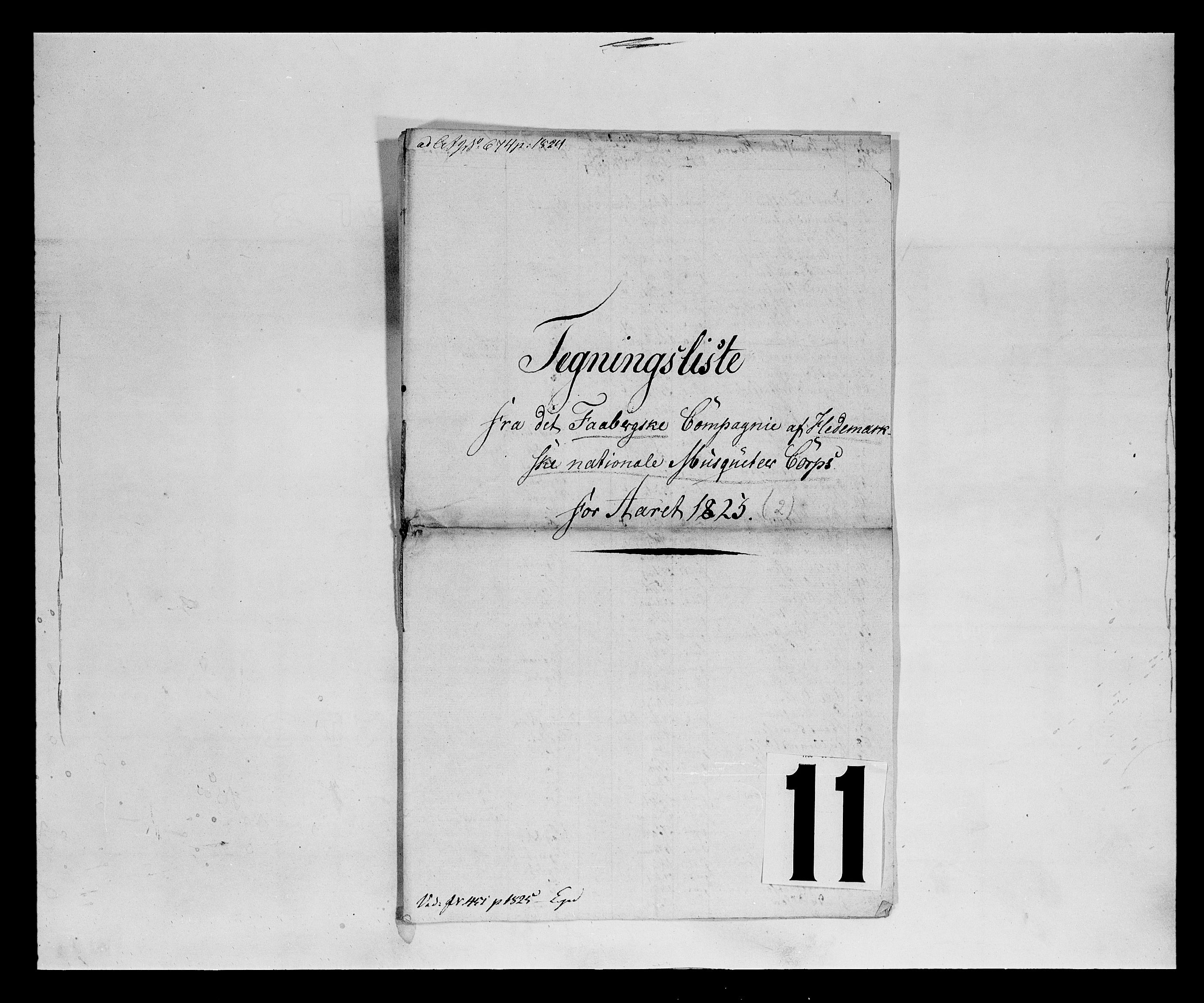 Fylkesmannen i Oppland, SAH/FYO-002/1/K/Ka/L1156: Hedemarken nasjonale musketérkorps, 1818-1860, p. 19