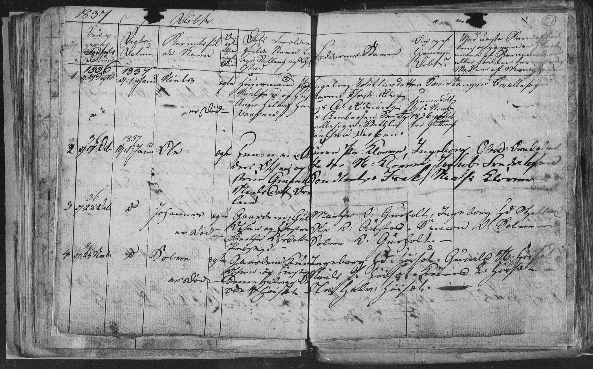 Siljan kirkebøker, SAKO/A-300/G/Ga/L0001: Parish register (copy) no. 1, 1827-1847, p. 51