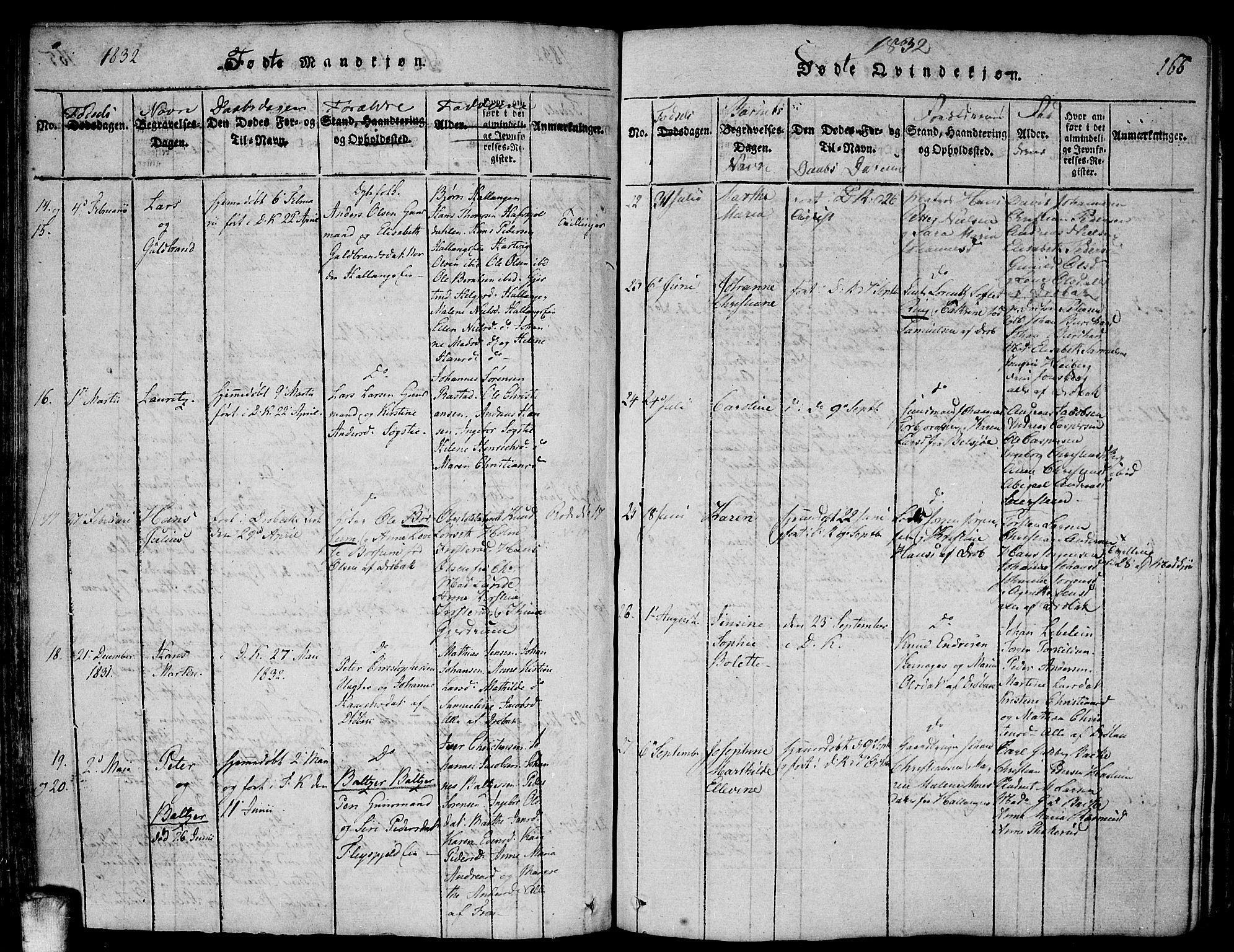 Drøbak prestekontor Kirkebøker, AV/SAO-A-10142a/F/Fa/L0001: Parish register (official) no. I 1, 1816-1842, p. 166