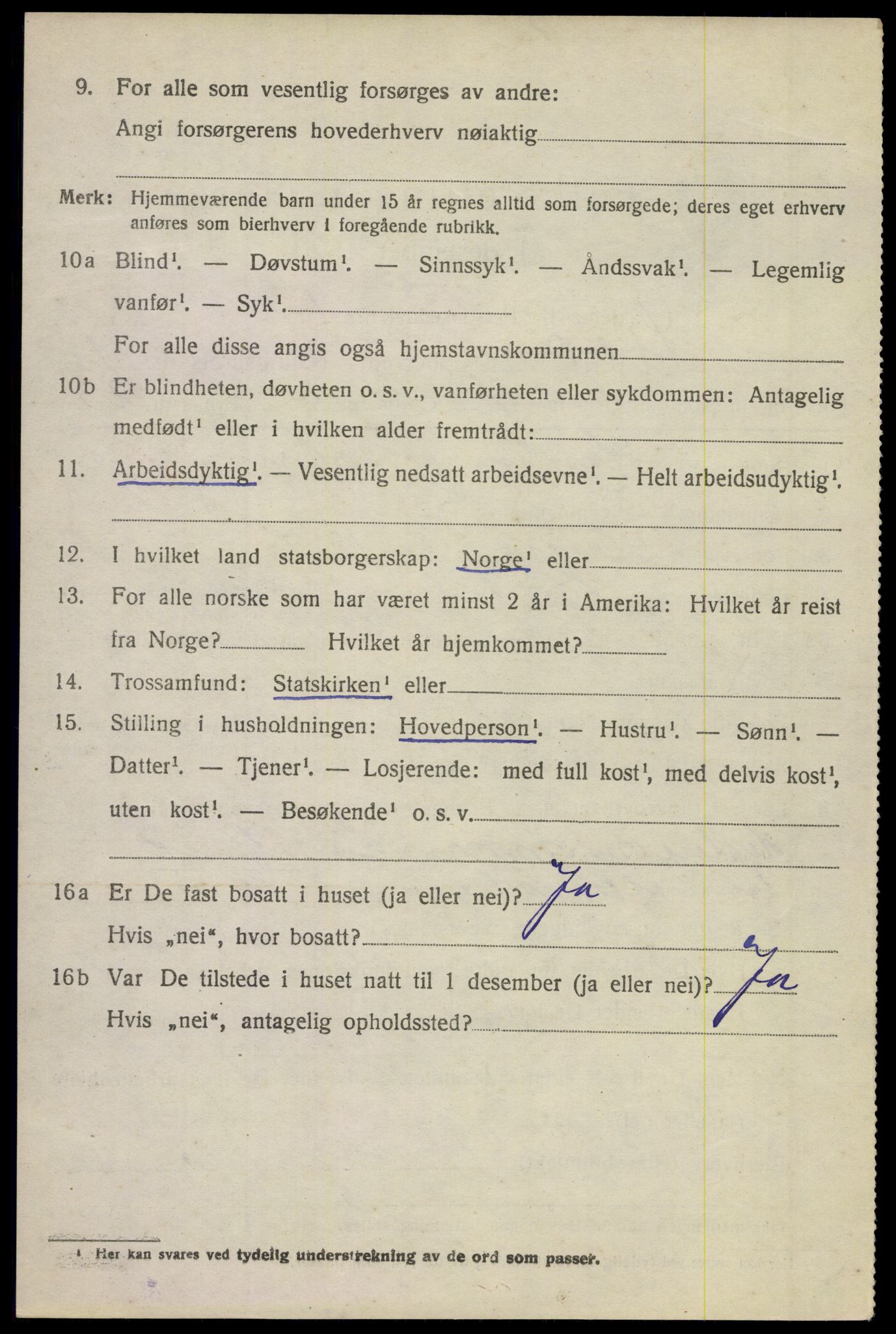 SAKO, 1920 census for Stokke, 1920, p. 2071