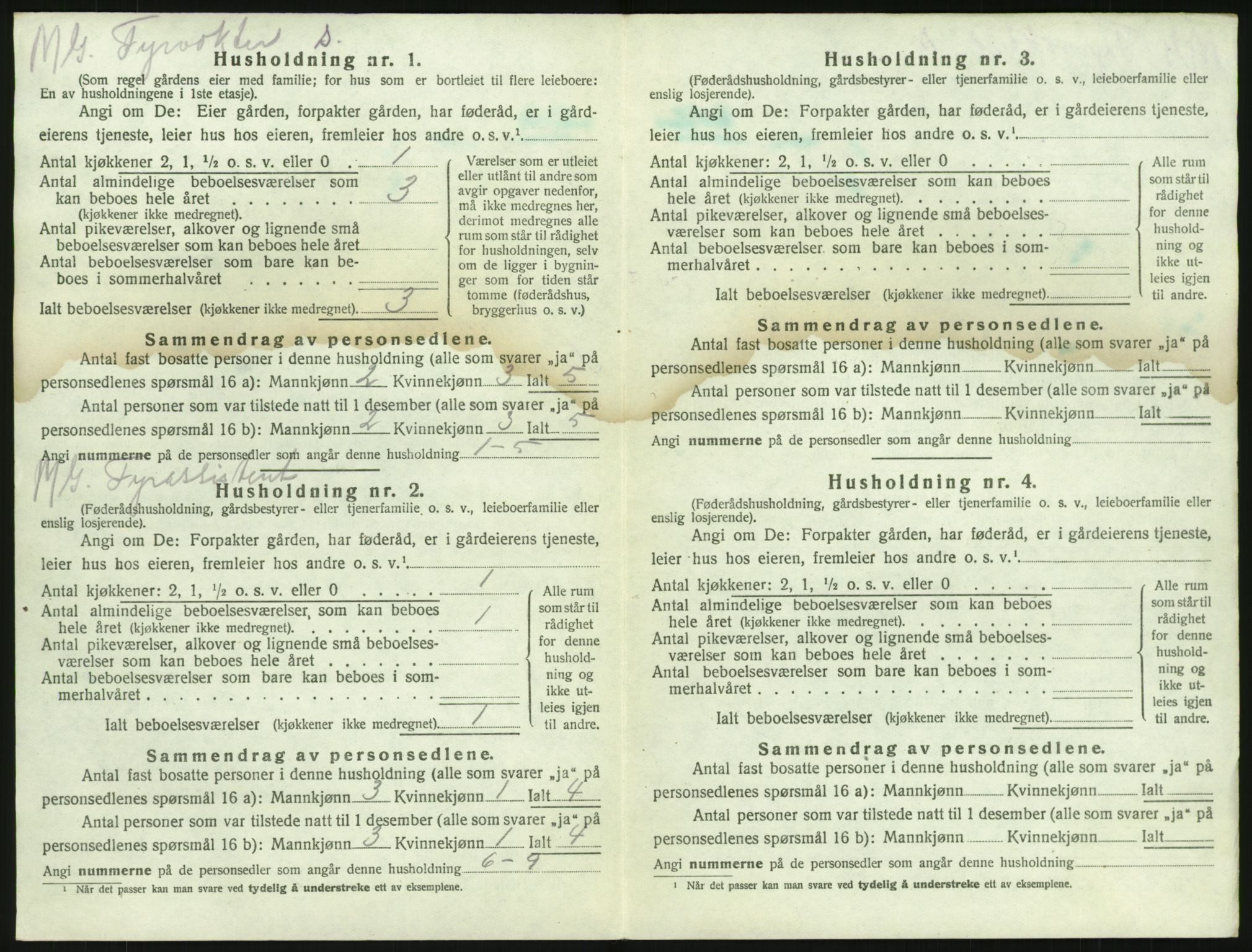 SAKO, 1920 census for Brunlanes, 1920, p. 1692