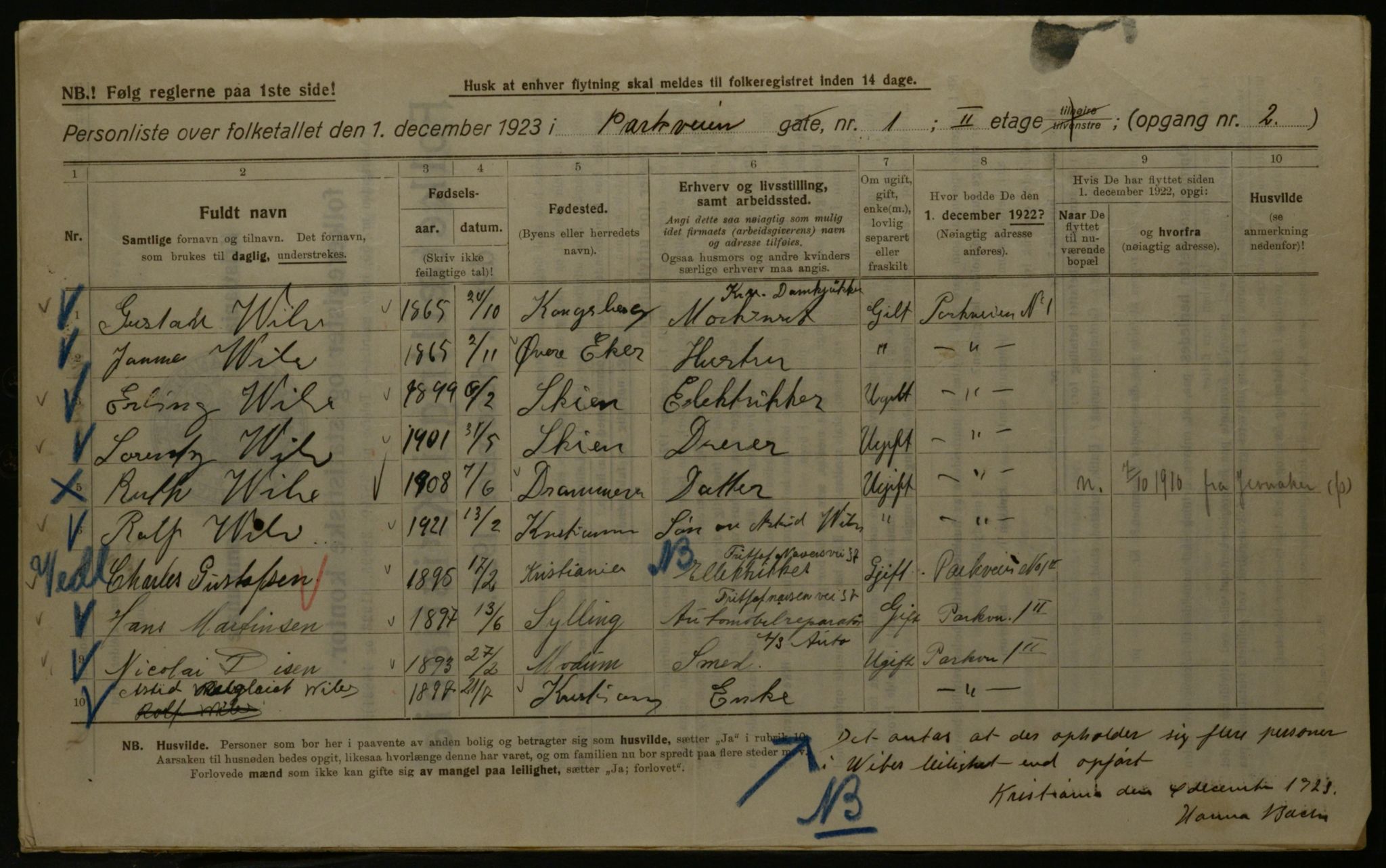 OBA, Municipal Census 1923 for Kristiania, 1923, p. 85811