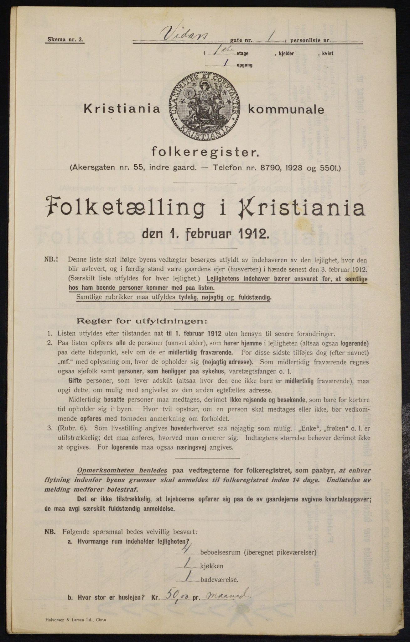OBA, Municipal Census 1912 for Kristiania, 1912, p. 123546