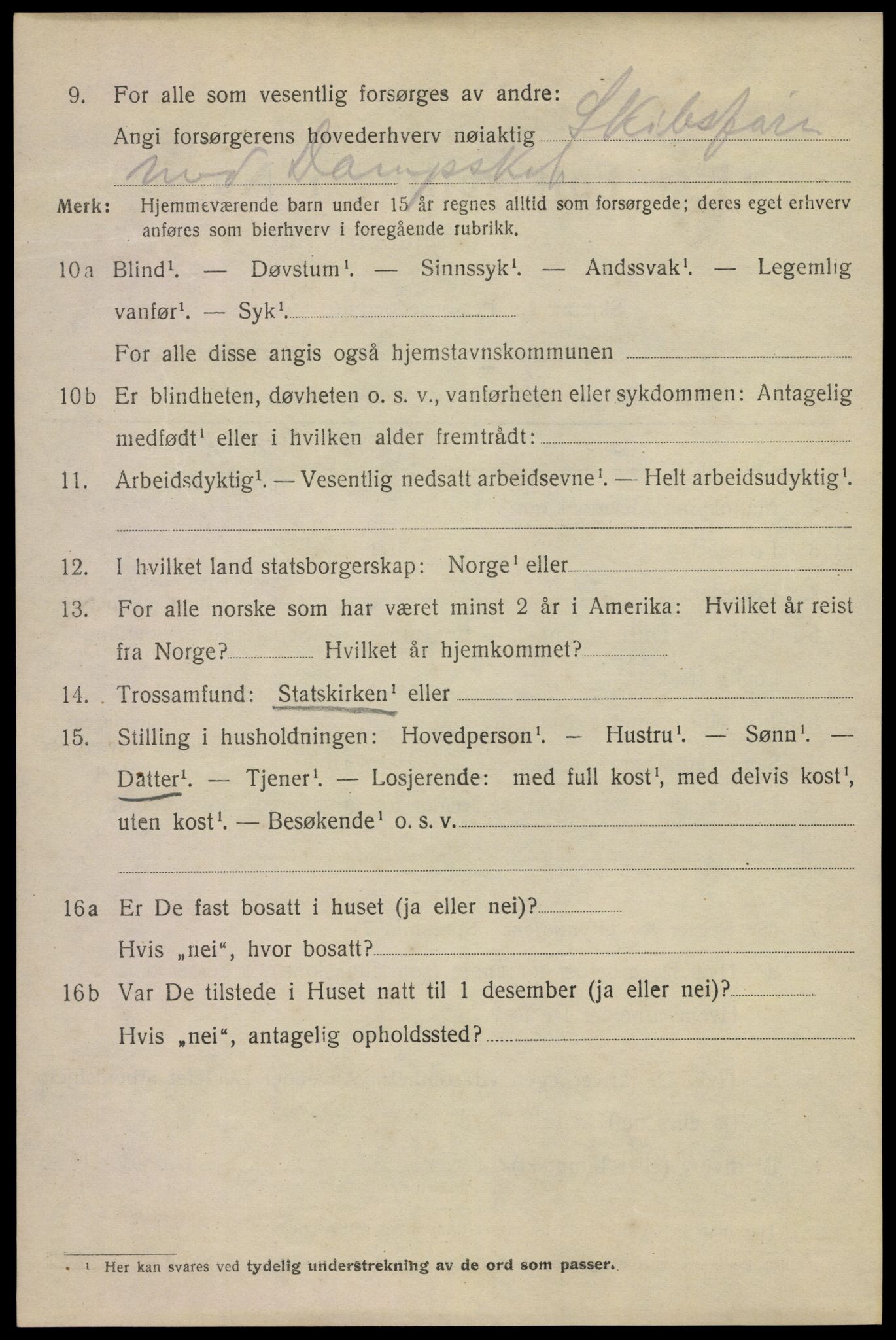 SAKO, 1920 census for Kragerø, 1920, p. 13170