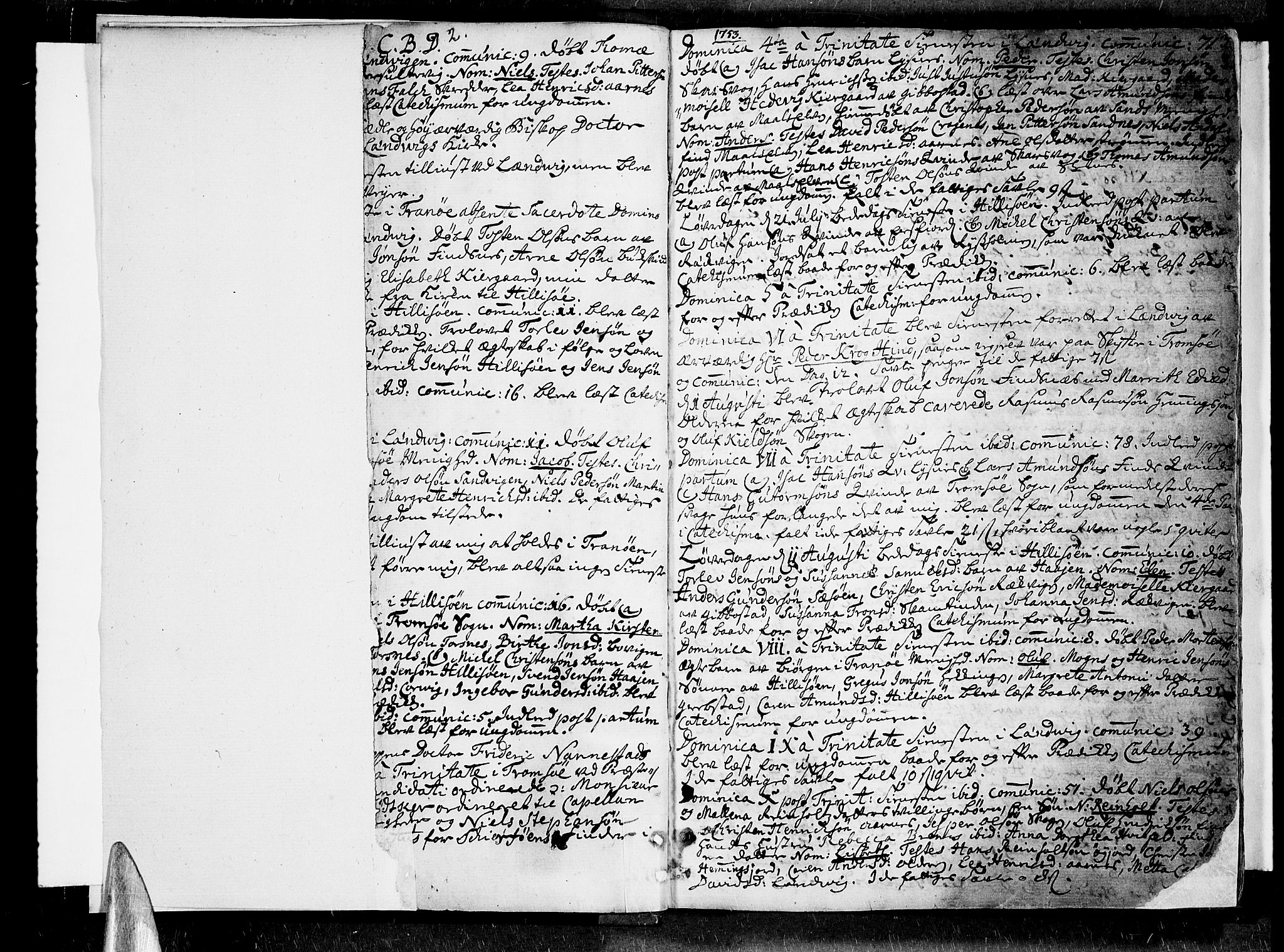 Lenvik sokneprestembete, SATØ/S-1310/H/Ha/Haa/L0001kirke: Parish register (official) no. 1, 1753-1783, p. 2-3