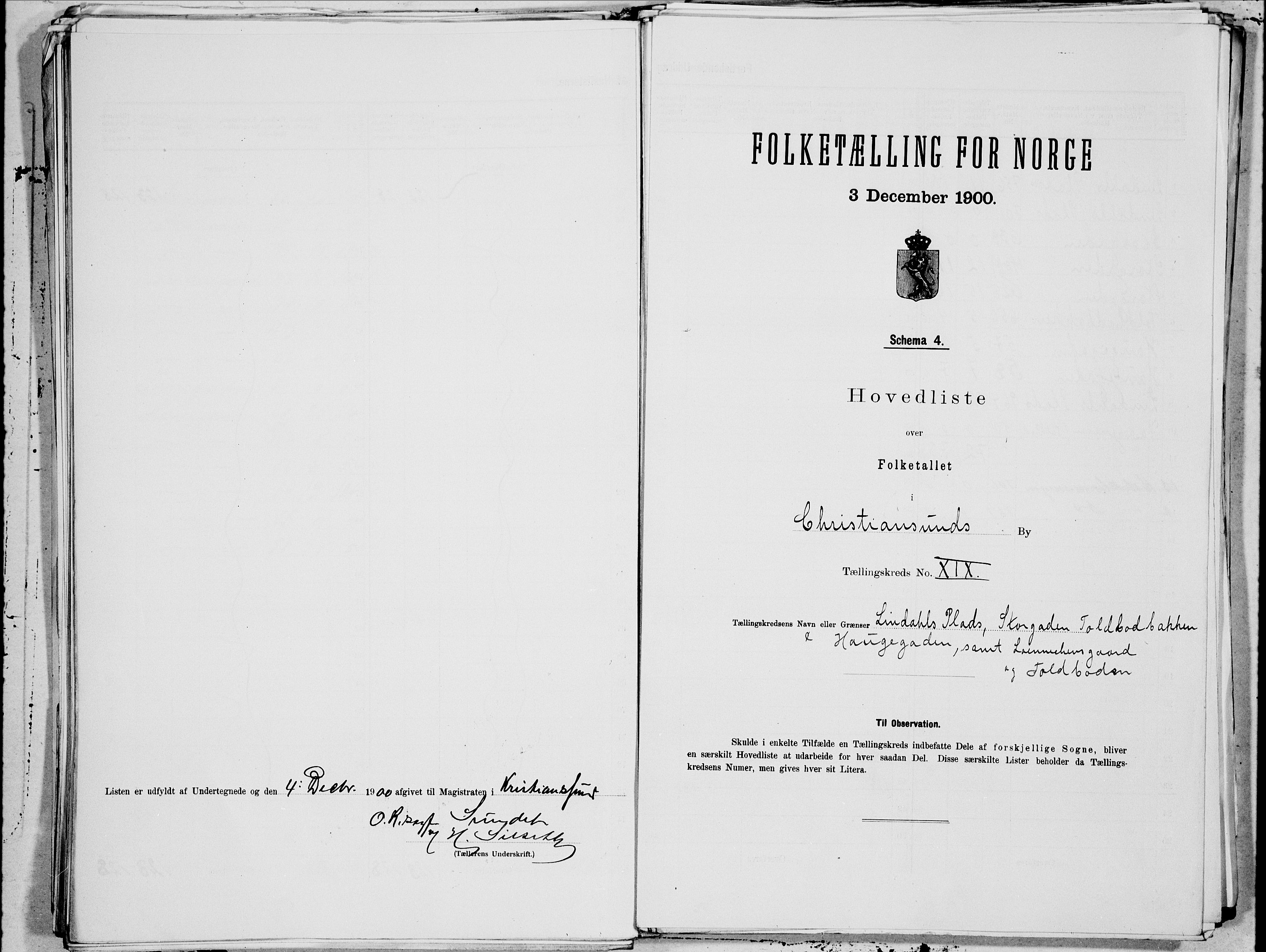 SAT, 1900 census for Kristiansund, 1900, p. 38