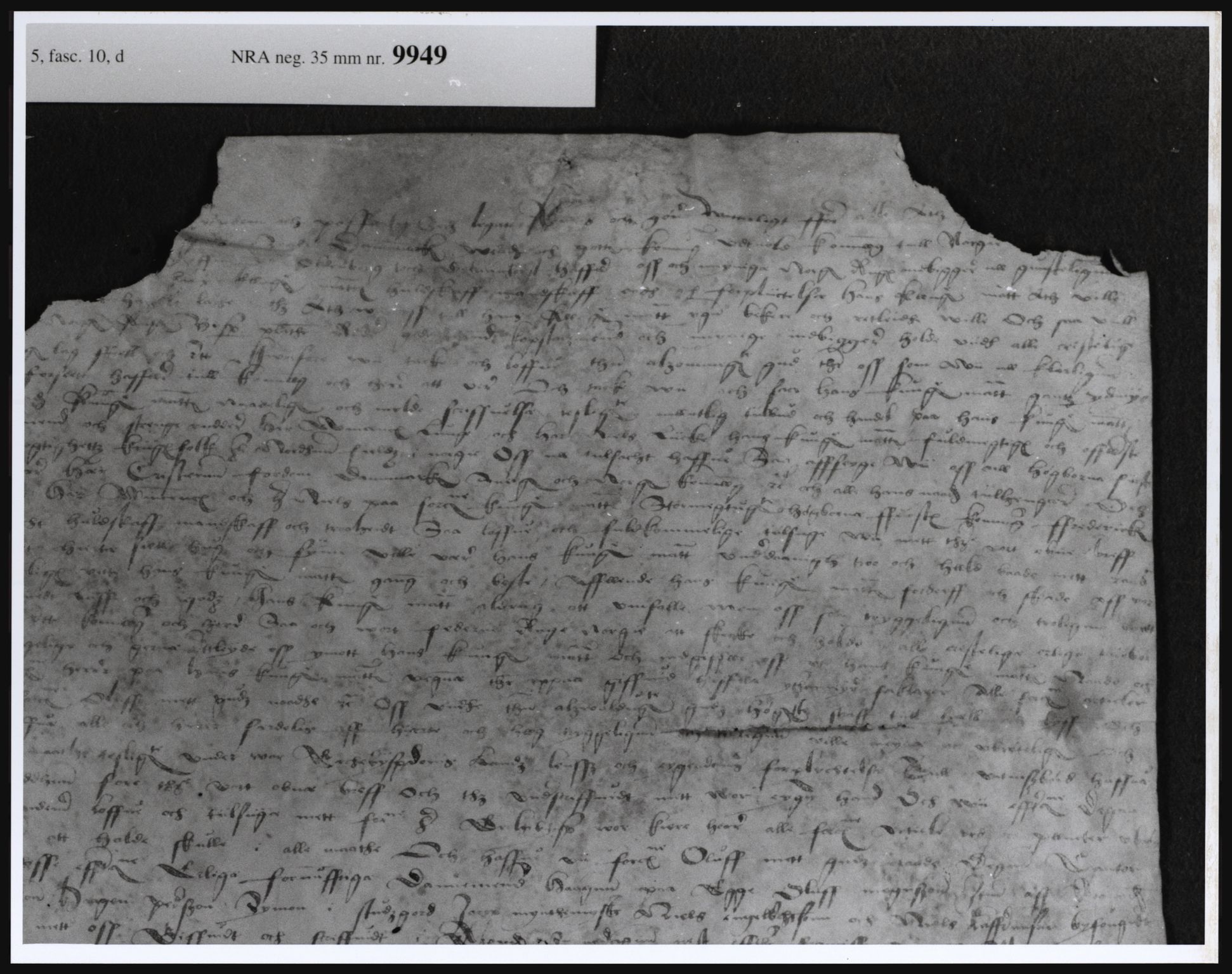 Riksarkivets diplomsamling, AV/RA-EA-5965/F11/L0004: Dokumenter, 1524-1536, p. 9