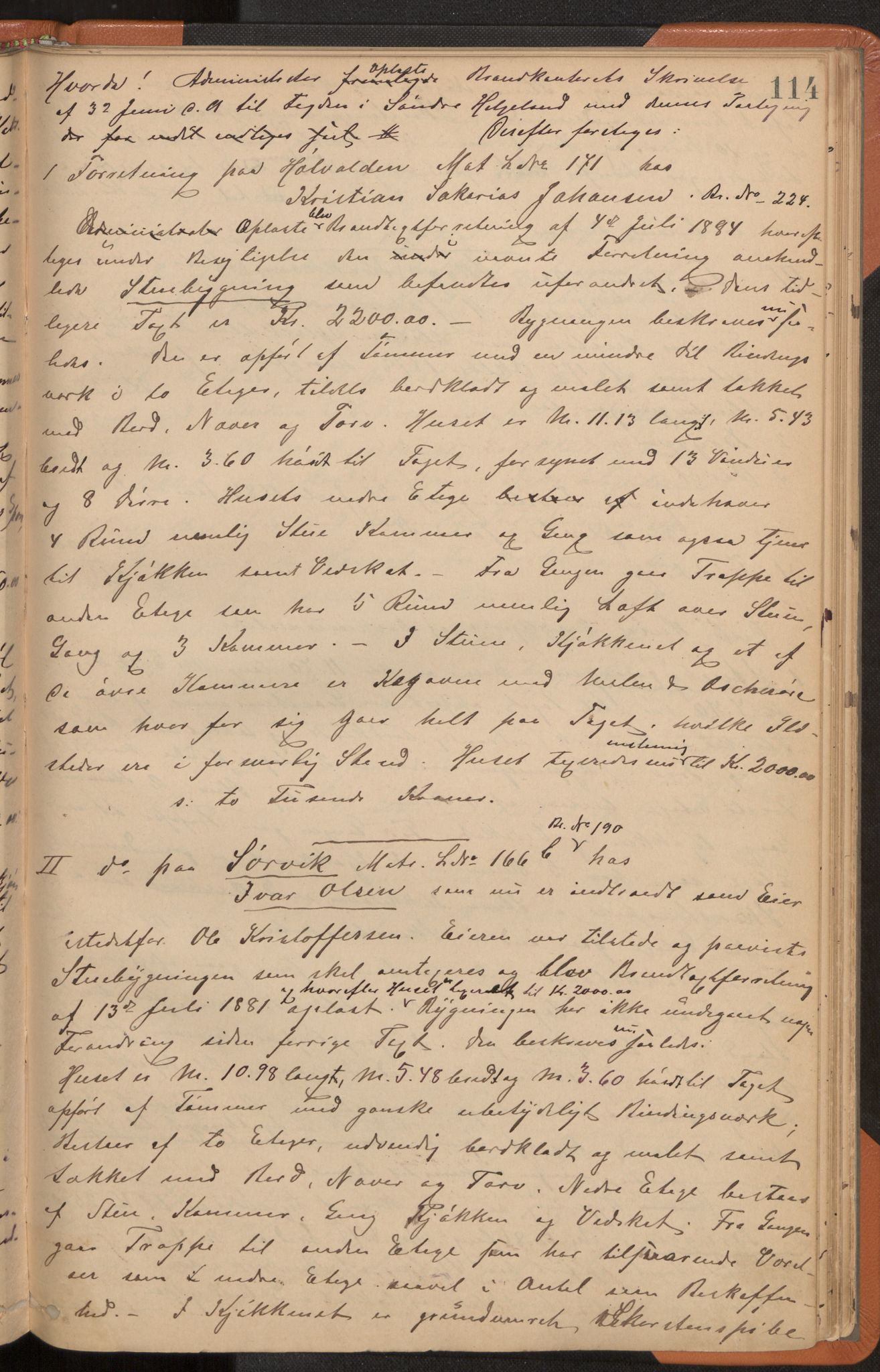 Norges Brannkasse Herøy, AV/SAT-A-5570, 1888-1903, p. 114a