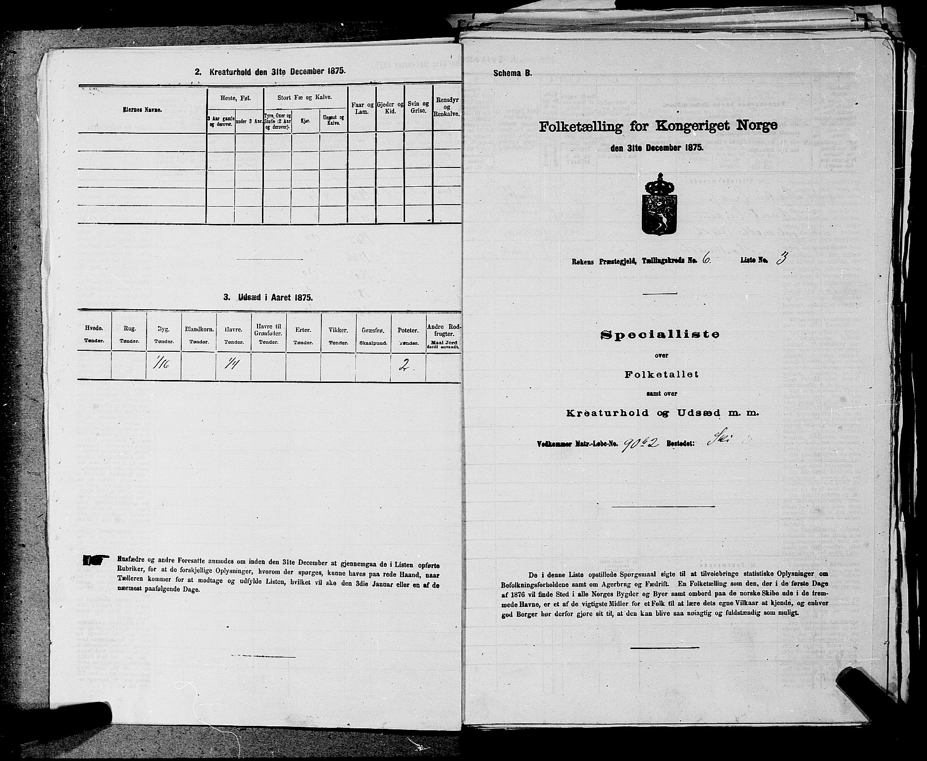 SAKO, 1875 census for 0627P Røyken, 1875, p. 777