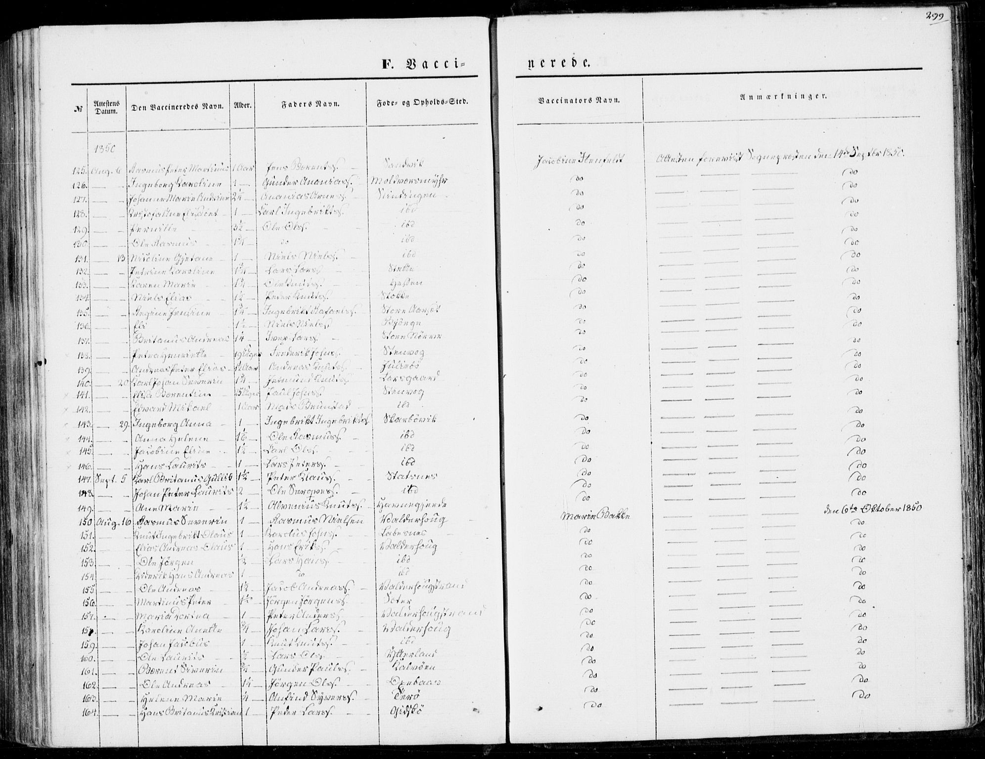 Ministerialprotokoller, klokkerbøker og fødselsregistre - Møre og Romsdal, AV/SAT-A-1454/528/L0397: Parish register (official) no. 528A08, 1848-1858, p. 299