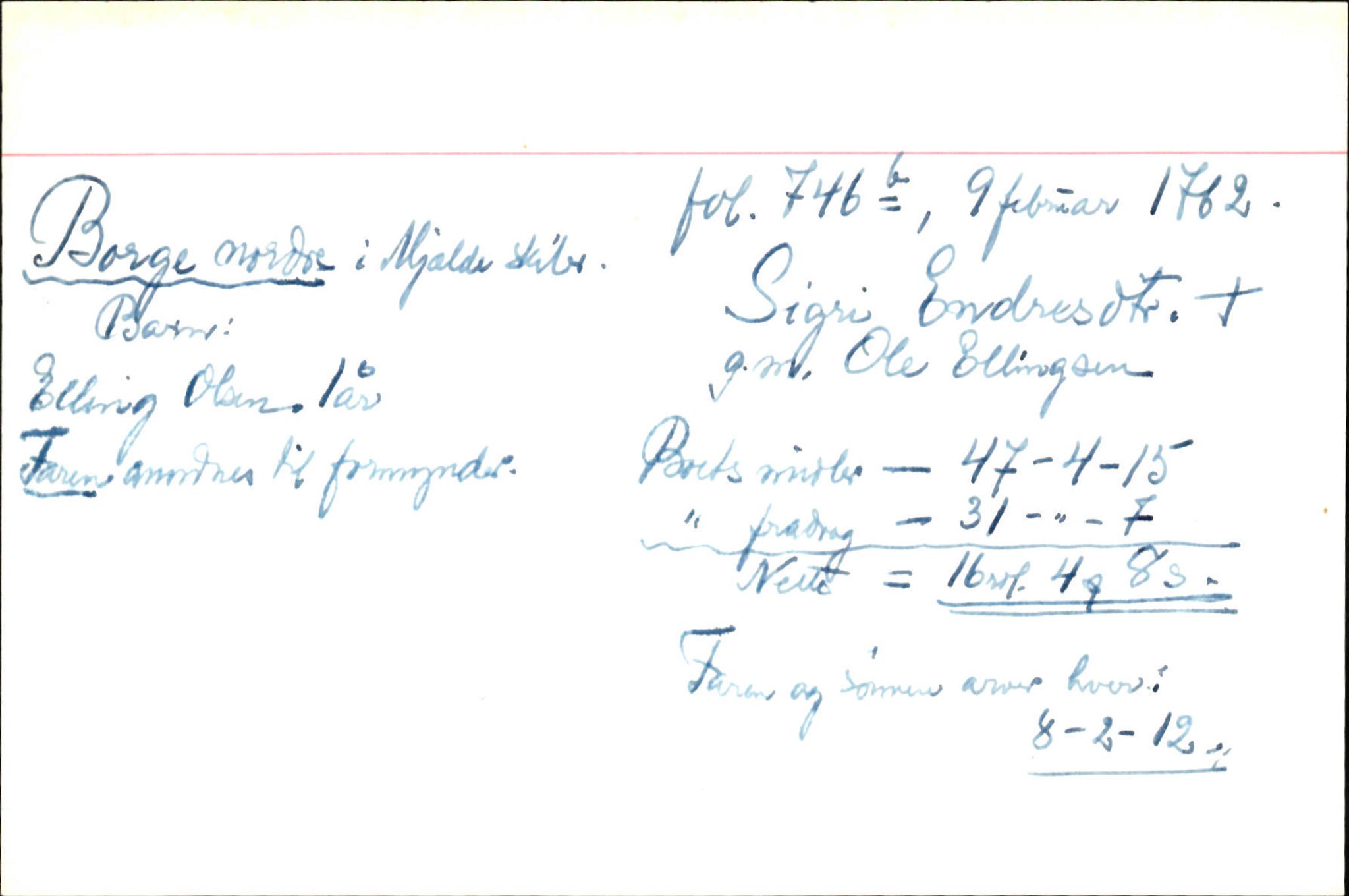 Skiftekort ved Statsarkivet i Bergen, SAB/SKIFTEKORT/001/L0002: Skifteprotokoll nr. 4, 1757-1763, p. 1195