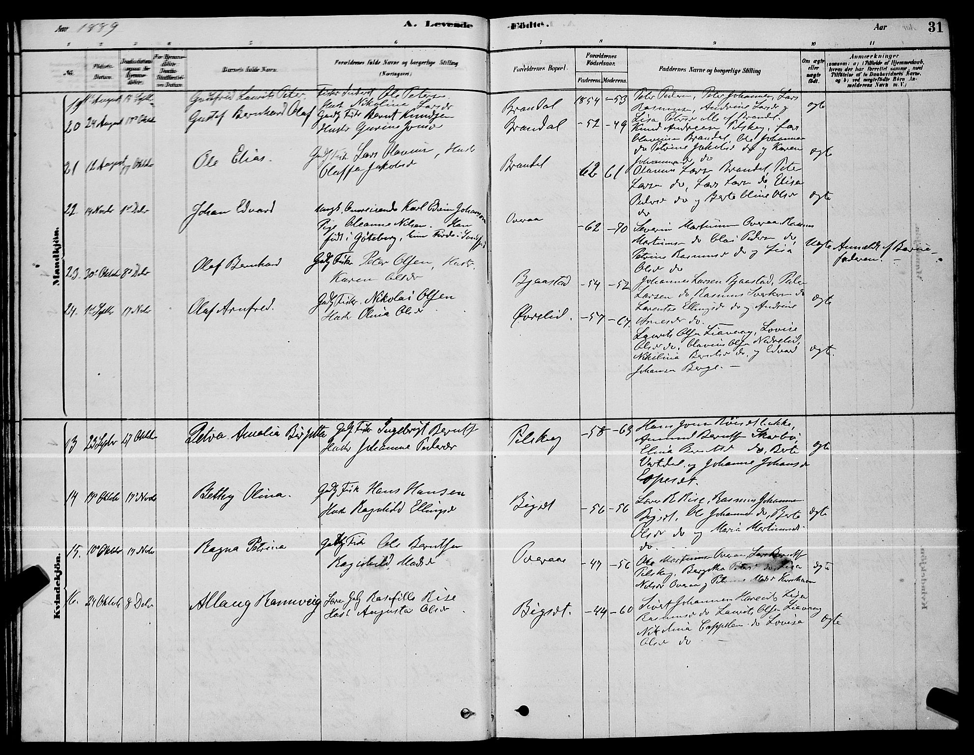 Ministerialprotokoller, klokkerbøker og fødselsregistre - Møre og Romsdal, AV/SAT-A-1454/510/L0125: Parish register (copy) no. 510C02, 1878-1900, p. 31