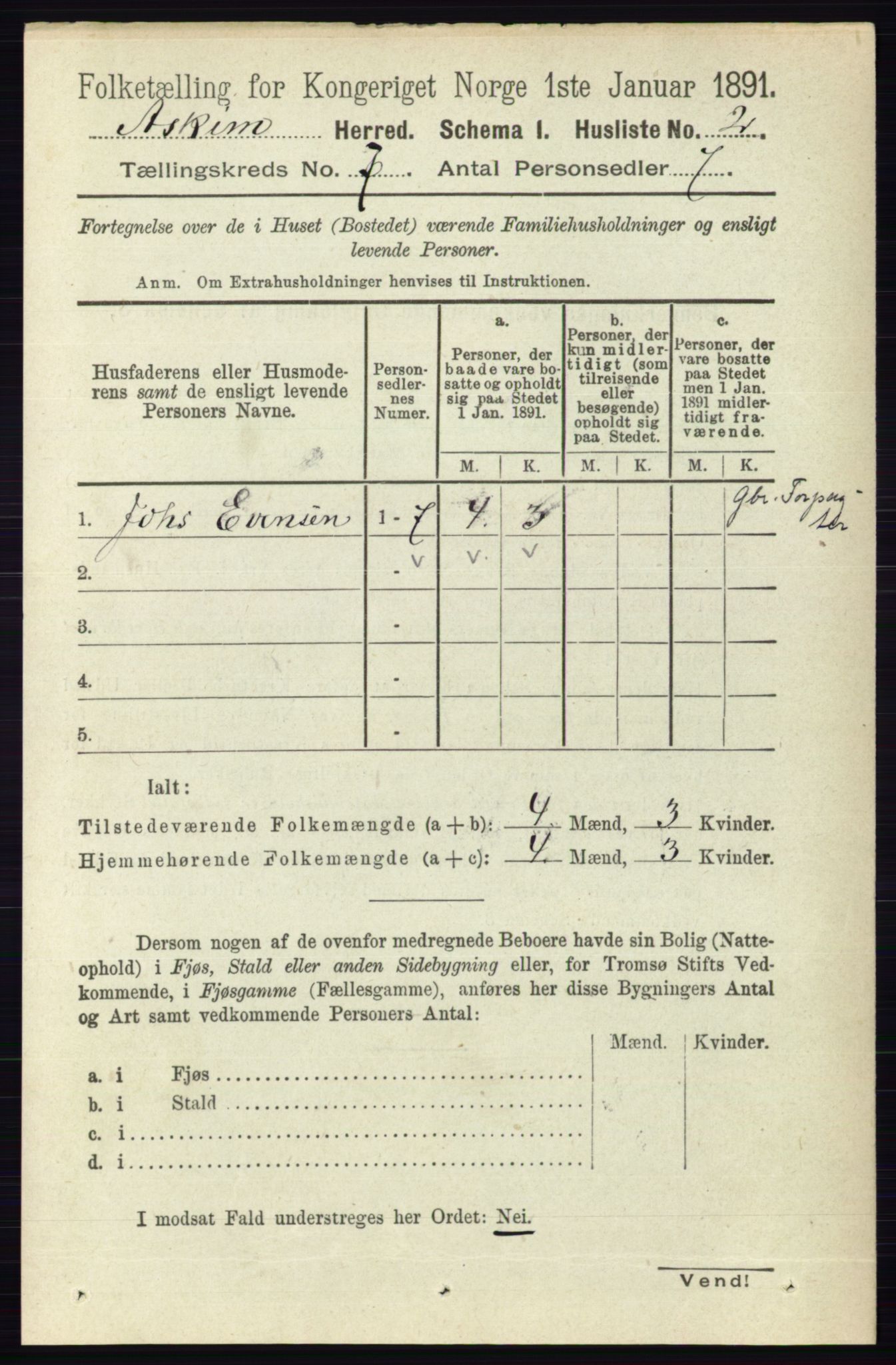 RA, 1891 census for 0124 Askim, 1891, p. 980