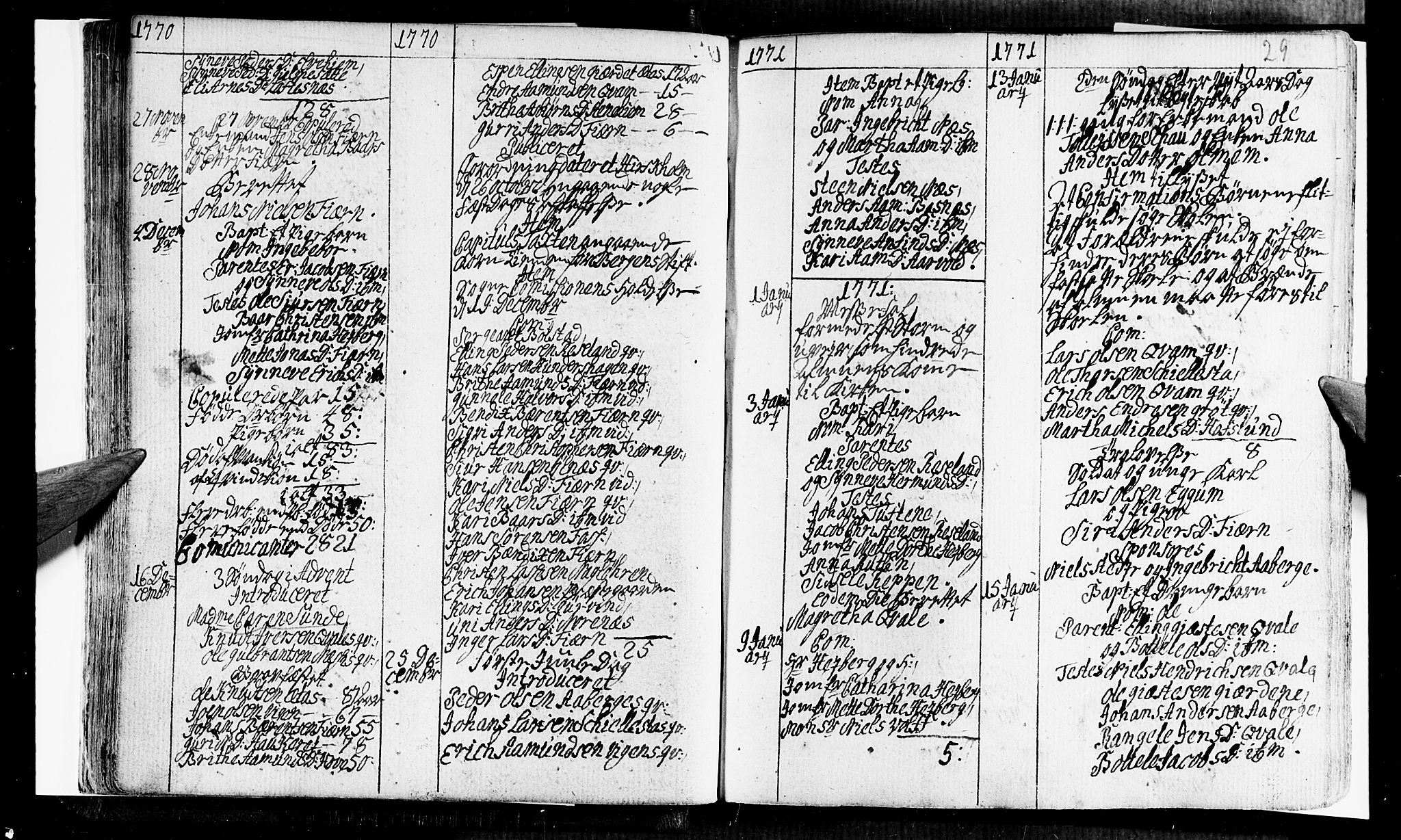 Sogndal sokneprestembete, SAB/A-81301/H/Haa/Haaa/L0005: Parish register (official) no. A 5, 1768-1782, p. 29