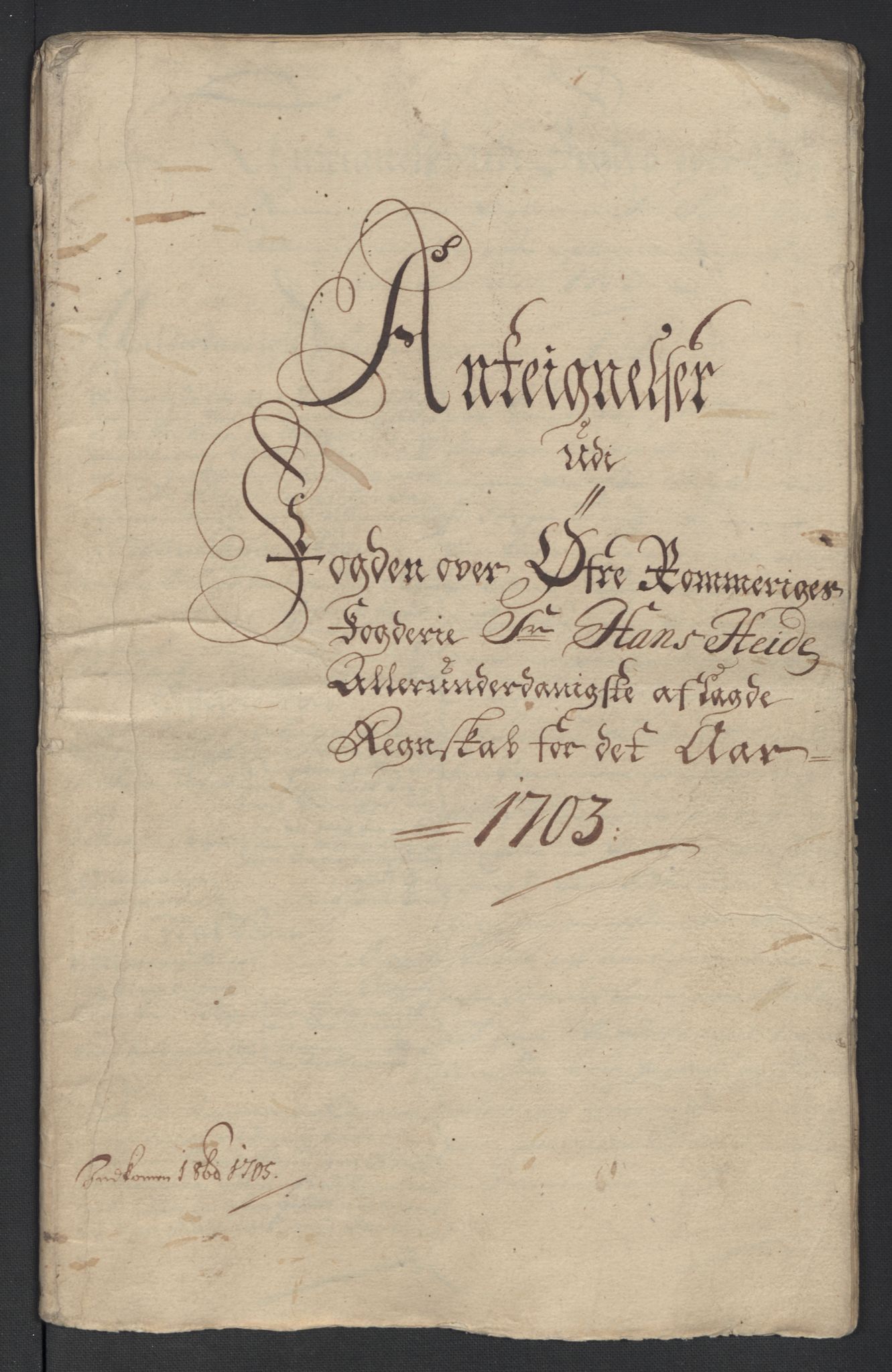 Rentekammeret inntil 1814, Reviderte regnskaper, Fogderegnskap, AV/RA-EA-4092/R12/L0716: Fogderegnskap Øvre Romerike, 1703, p. 308