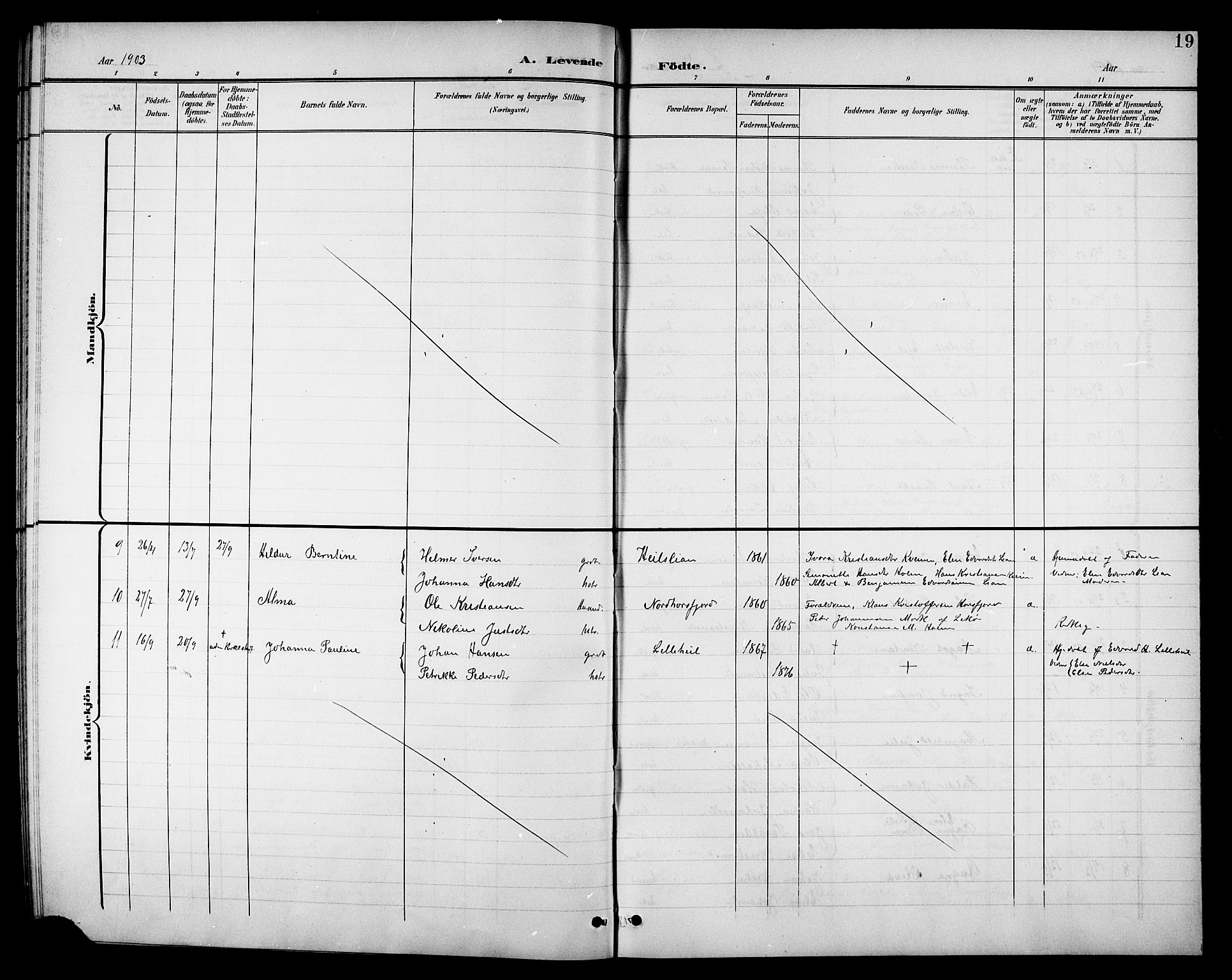 Ministerialprotokoller, klokkerbøker og fødselsregistre - Nordland, SAT/A-1459/811/L0170: Parish register (copy) no. 811C02, 1896-1908, p. 19