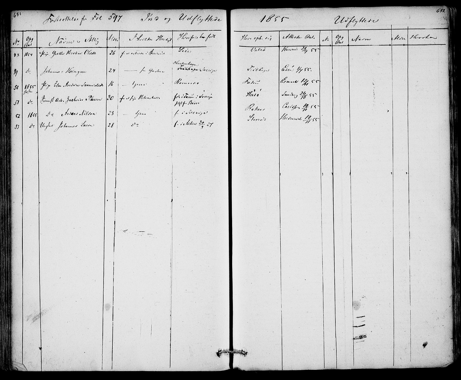 Sem kirkebøker, AV/SAKO-A-5/F/Fa/L0006: Parish register (official) no. I 6, 1843-1855, p. 681-682