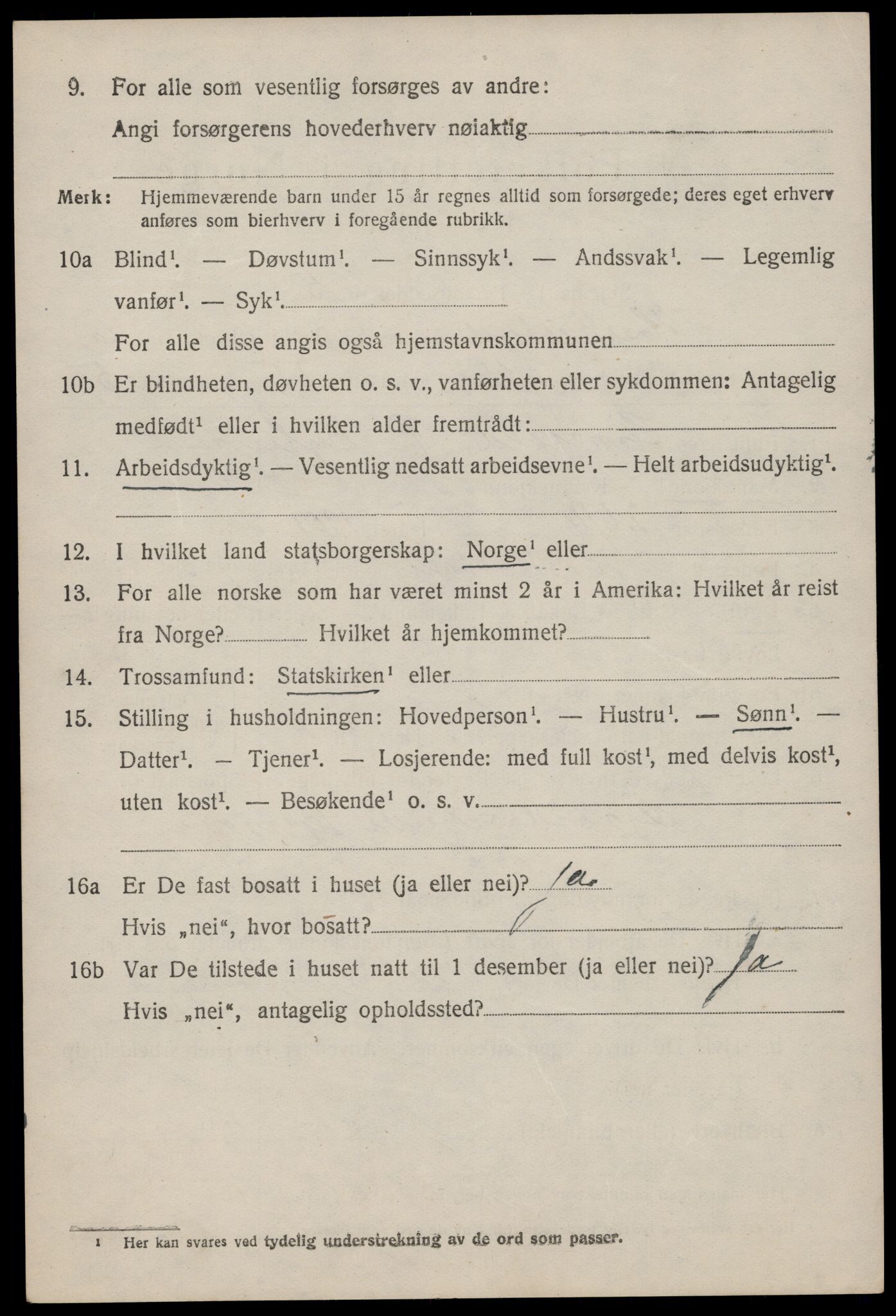 SAST, 1920 census for Heskestad, 1920, p. 2034