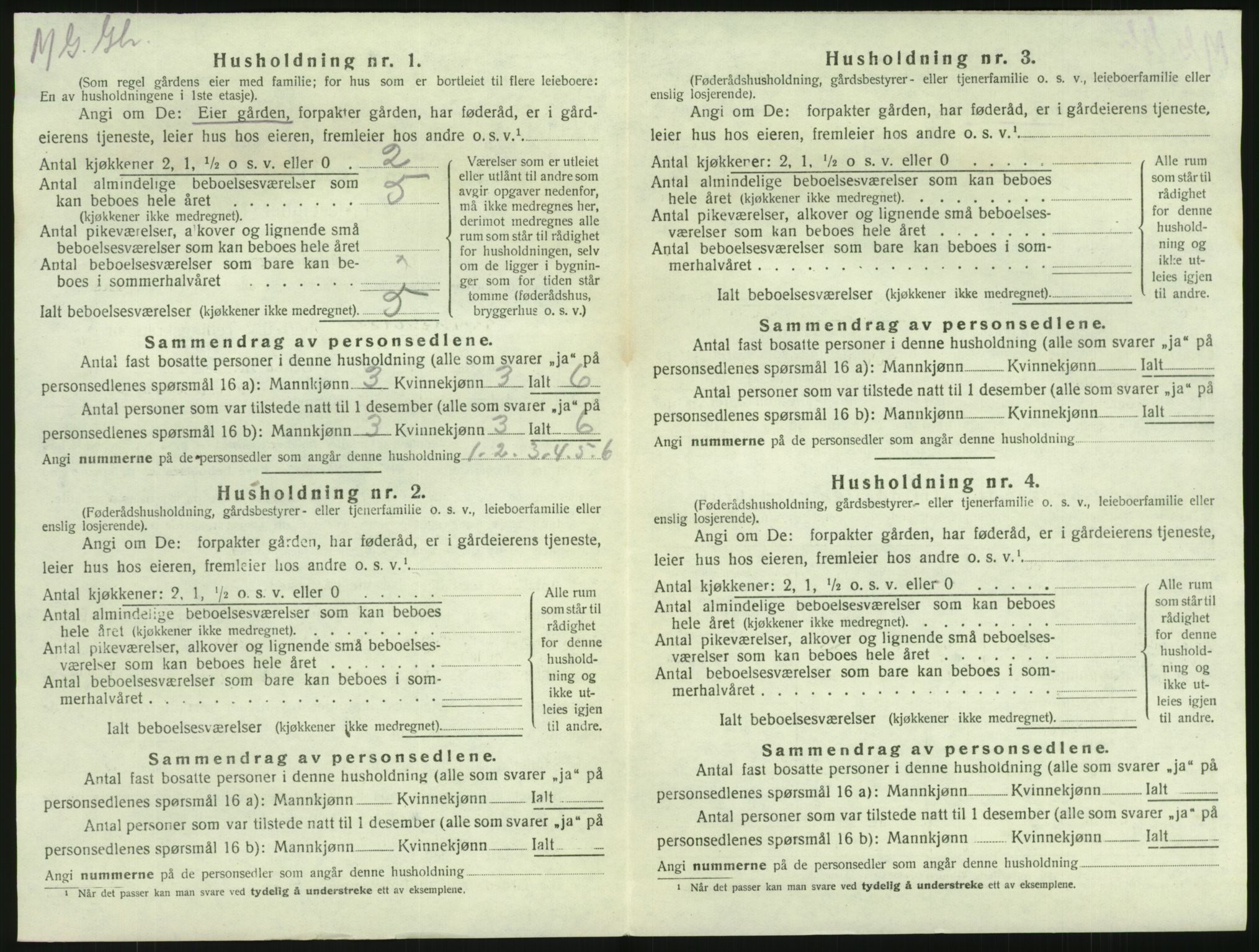 SAKO, 1920 census for Brunlanes, 1920, p. 964
