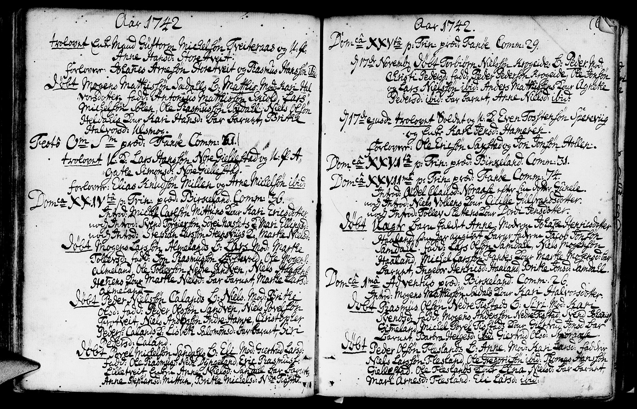 Fana Sokneprestembete, AV/SAB-A-75101/H/Haa/Haaa/L0003: Parish register (official) no. A 3, 1736-1757, p. 68