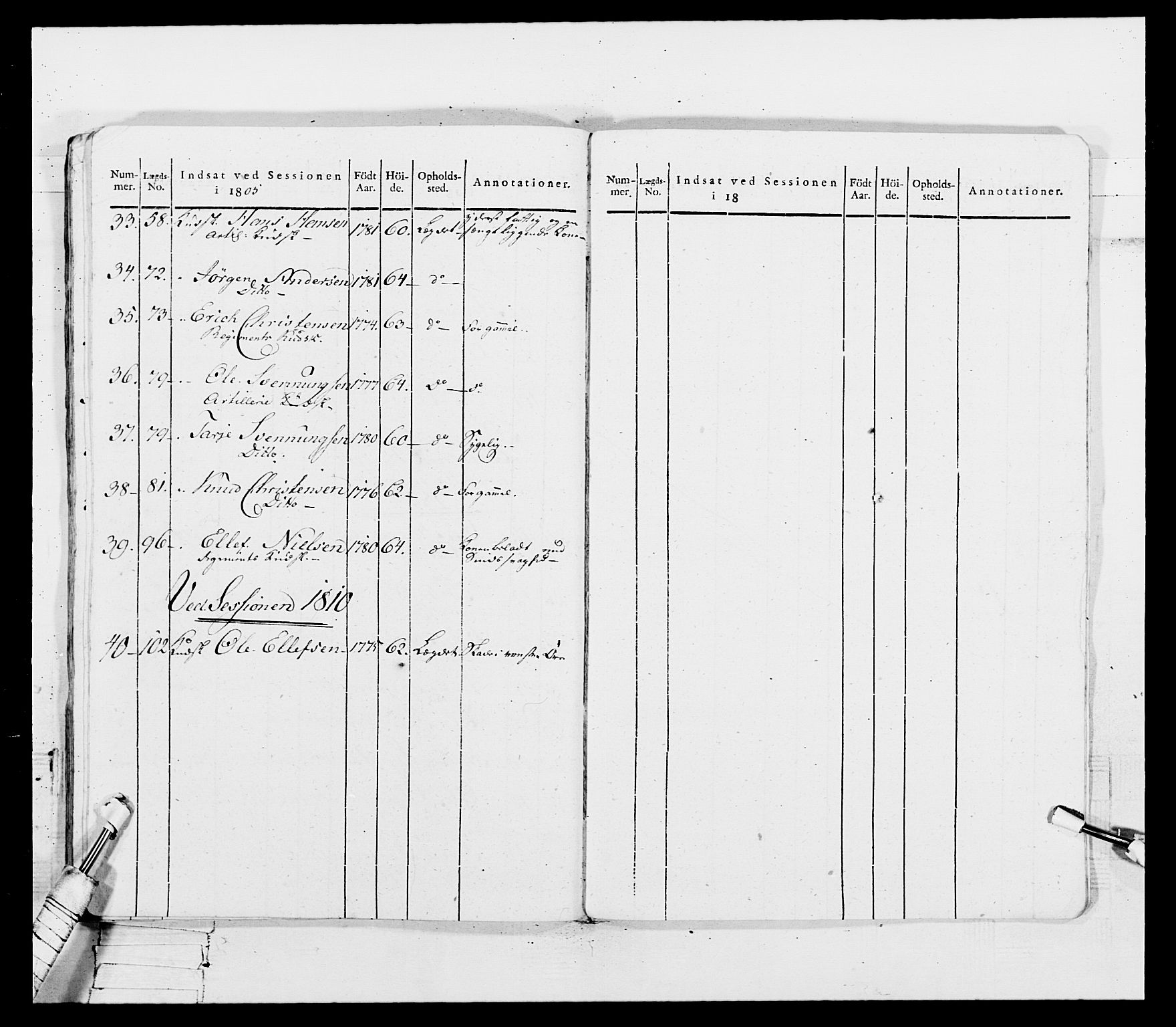Generalitets- og kommissariatskollegiet, Det kongelige norske kommissariatskollegium, AV/RA-EA-5420/E/Eh/L0115: Telemarkske nasjonale infanteriregiment, 1802-1805, p. 53