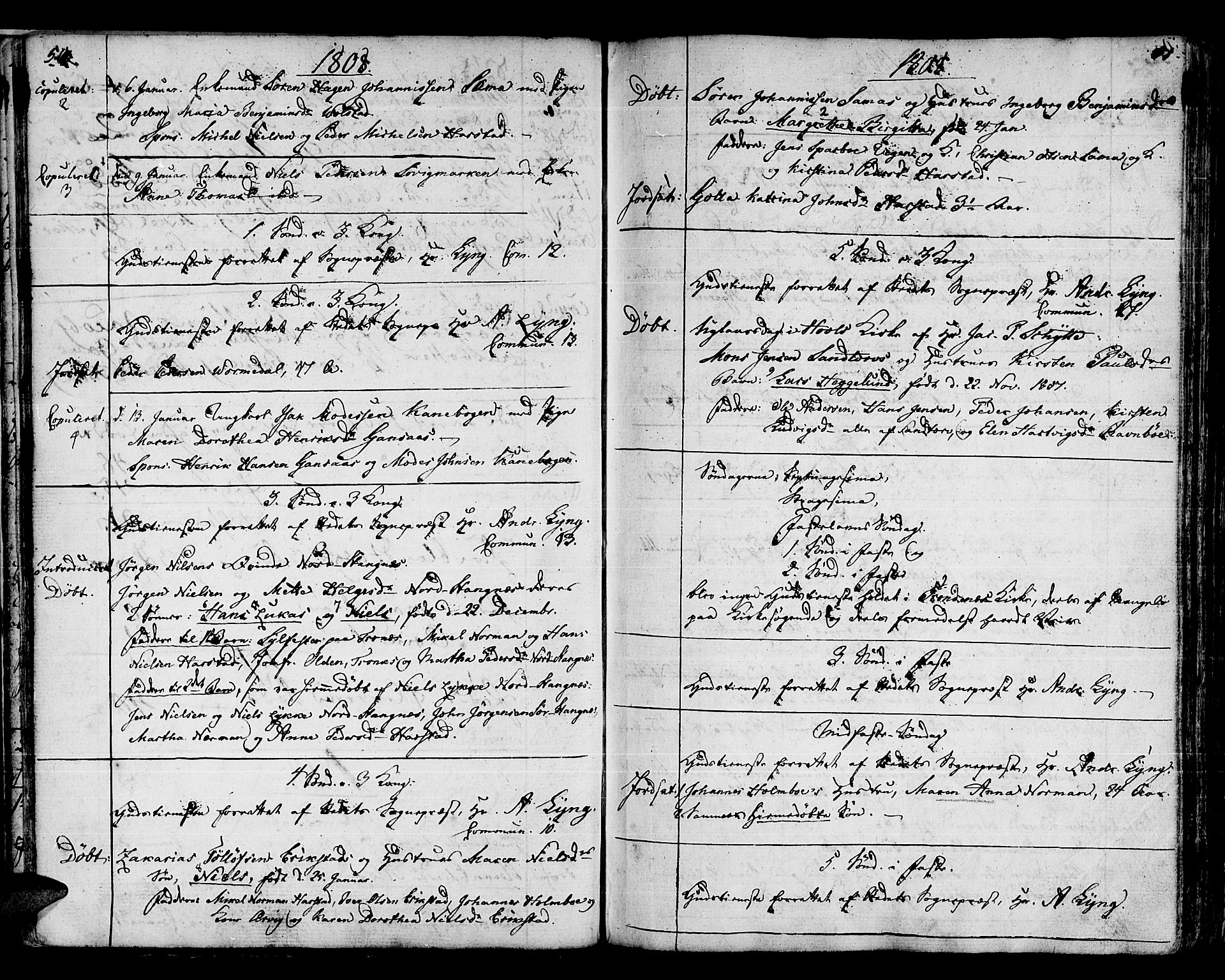 Trondenes sokneprestkontor, AV/SATØ-S-1319/H/Ha/L0005kirke: Parish register (official) no. 5, 1804-1820, p. 50-51