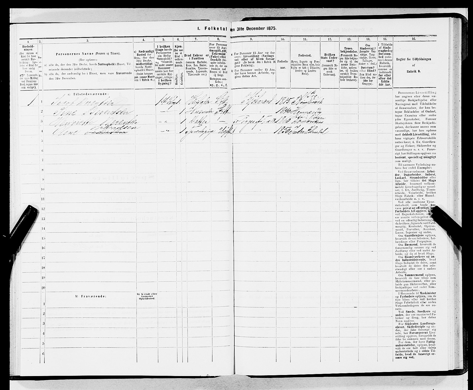 SAB, 1875 census for 1301 Bergen, 1875, p. 3501