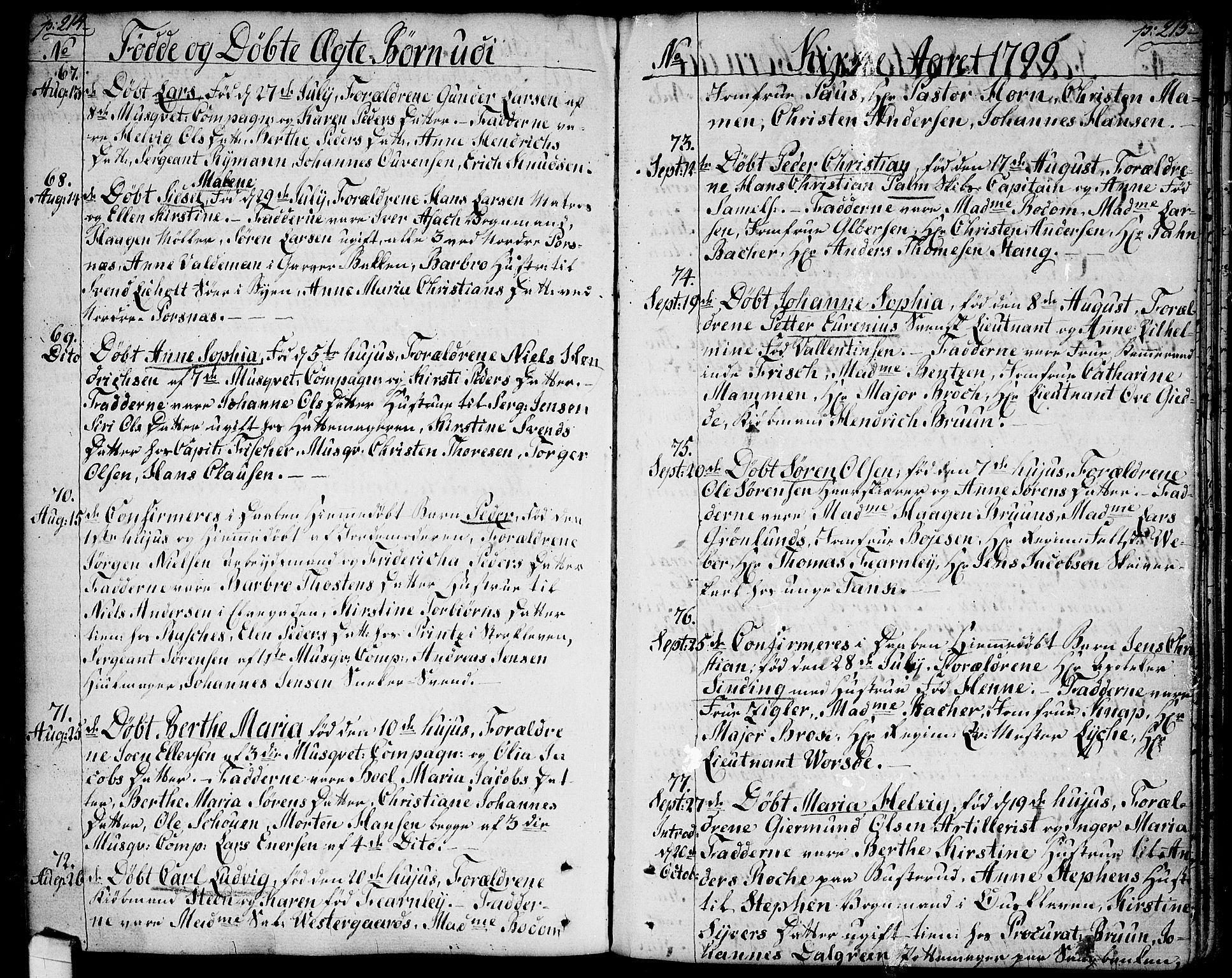 Halden prestekontor Kirkebøker, SAO/A-10909/F/Fa/L0002: Parish register (official) no. I 2, 1792-1812, p. 214-215