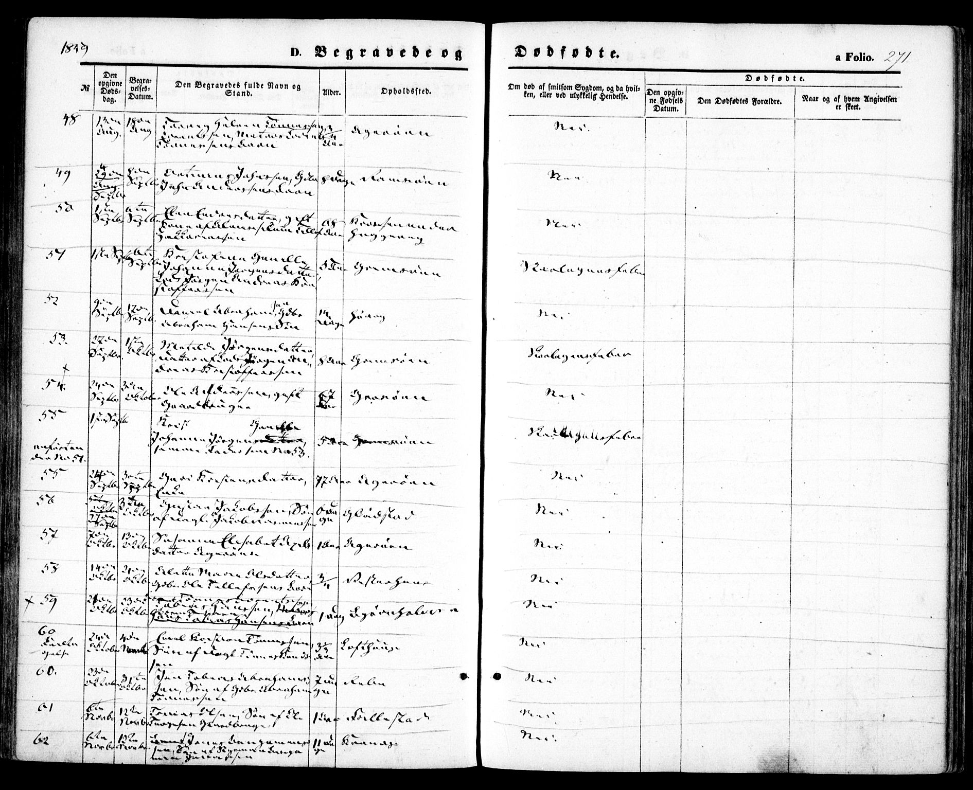Høvåg sokneprestkontor, SAK/1111-0025/F/Fa/L0004: Parish register (official) no. A 4, 1859-1877, p. 271