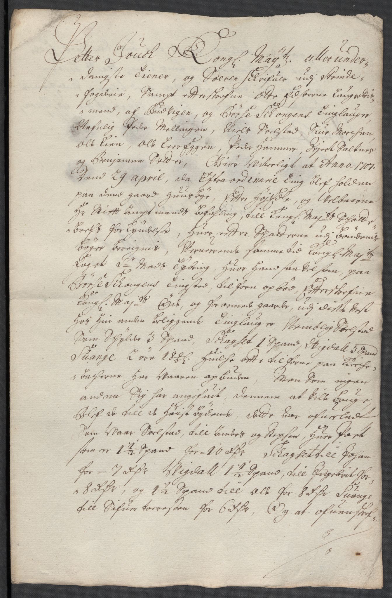 Rentekammeret inntil 1814, Reviderte regnskaper, Fogderegnskap, AV/RA-EA-4092/R61/L4110: Fogderegnskap Strinda og Selbu, 1707-1708, p. 196