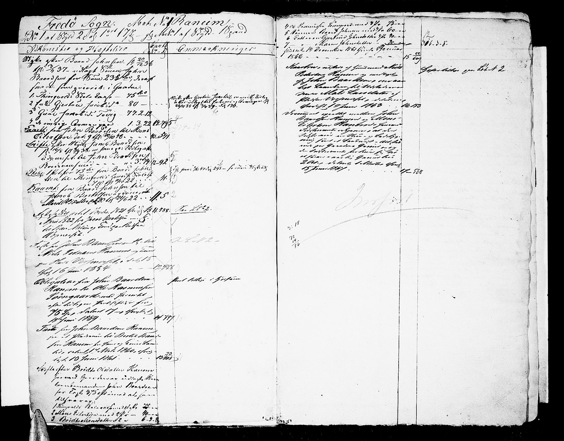 Nordmøre sorenskriveri, SAT/A-4132/1/2/2A/L0008: Mortgage register no. 8, 1822-1867