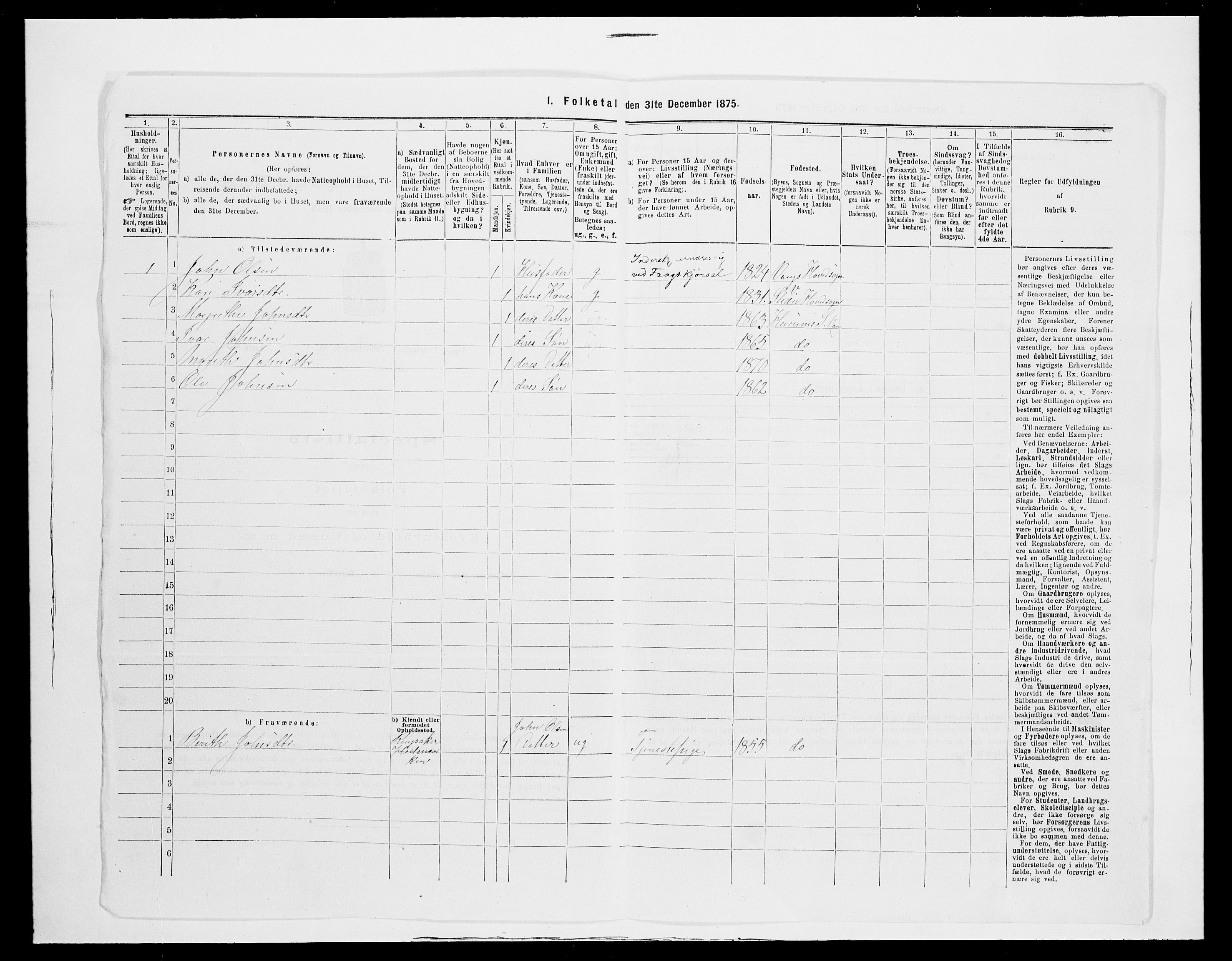 SAH, 1875 census for 0545P Vang, 1875, p. 556