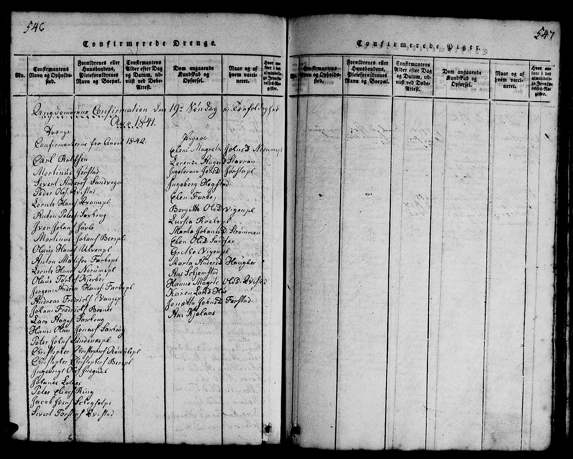 Ministerialprotokoller, klokkerbøker og fødselsregistre - Nord-Trøndelag, AV/SAT-A-1458/730/L0298: Parish register (copy) no. 730C01, 1816-1849, p. 546-547