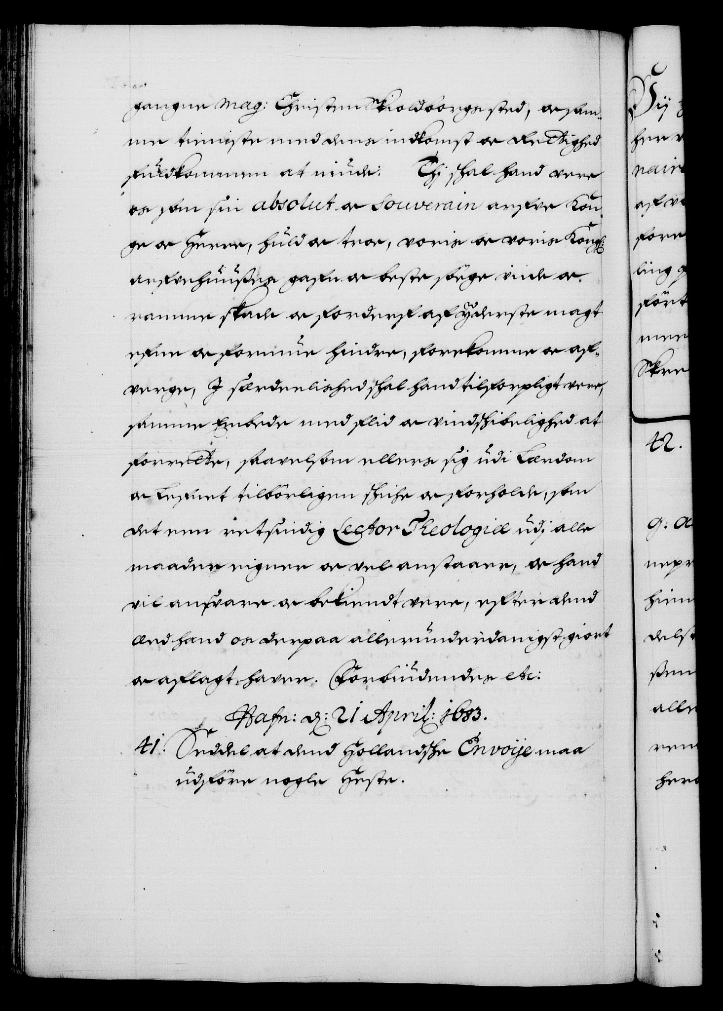 Danske Kanselli 1572-1799, AV/RA-EA-3023/F/Fc/Fca/Fcaa/L0013: Norske registre (mikrofilm), 1681-1684, p. 300b