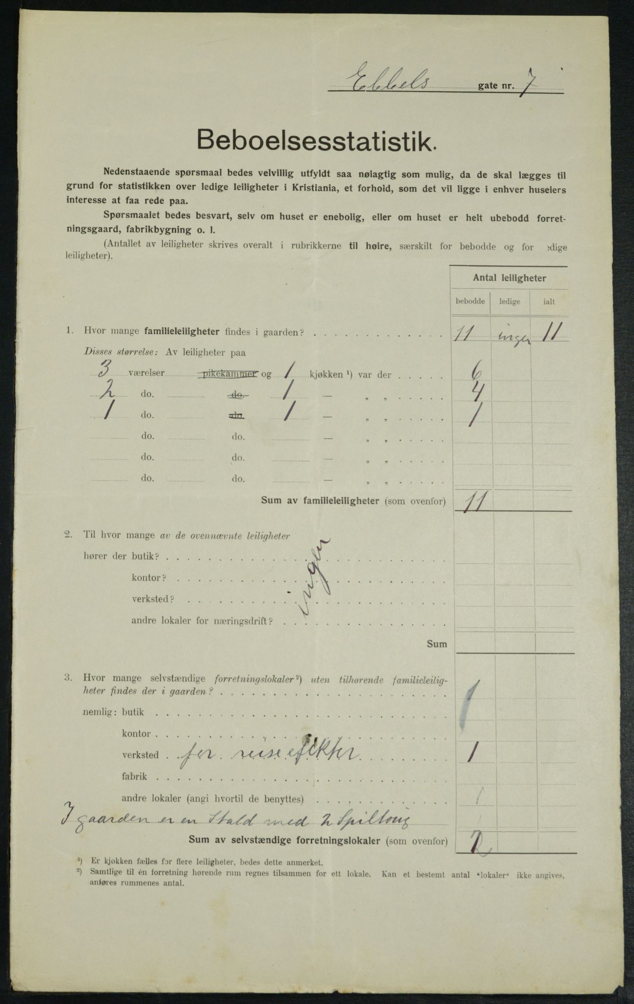 OBA, Municipal Census 1914 for Kristiania, 1914, p. 18365