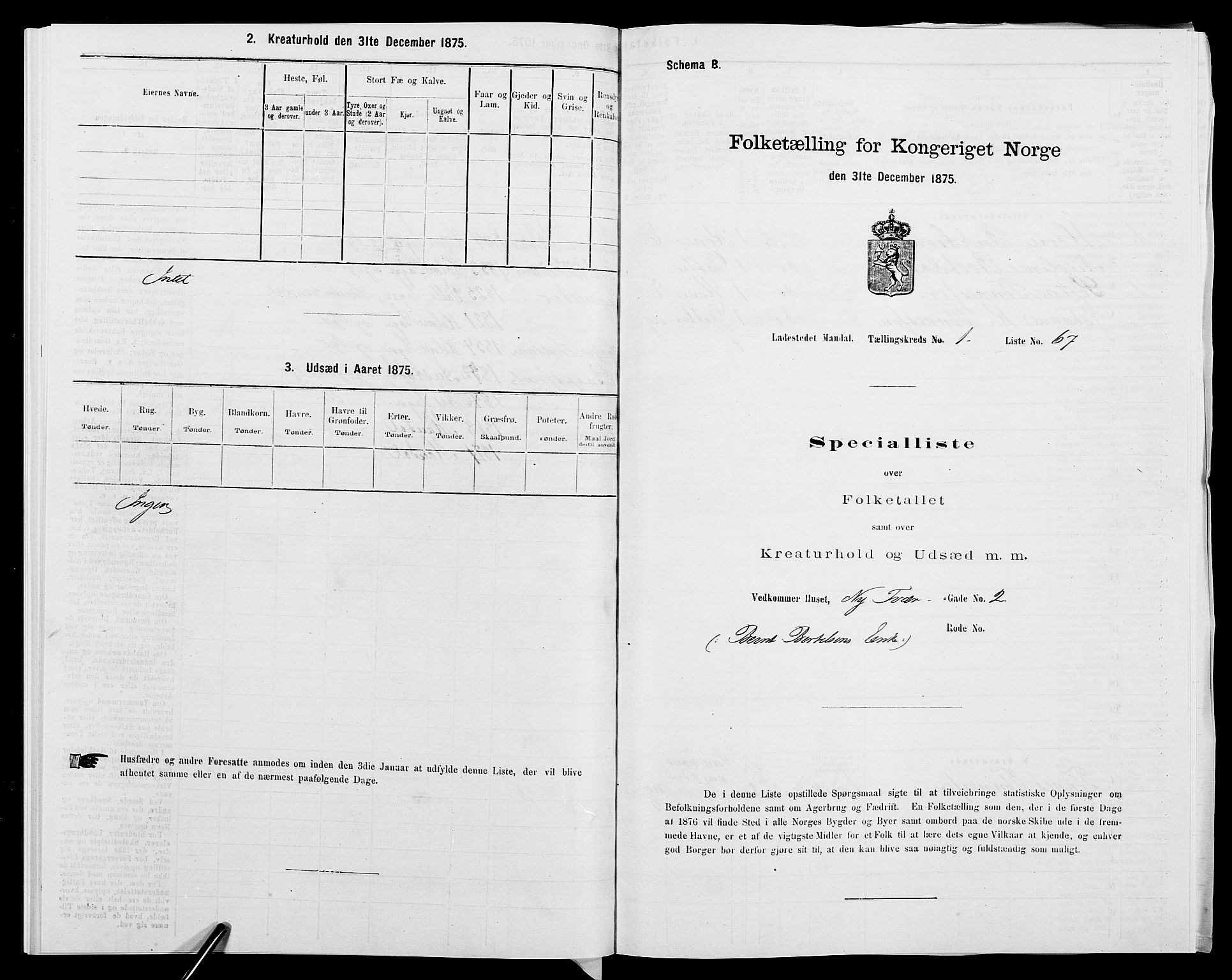 SAK, 1875 census for 1002B Mandal/Mandal, 1875, p. 151