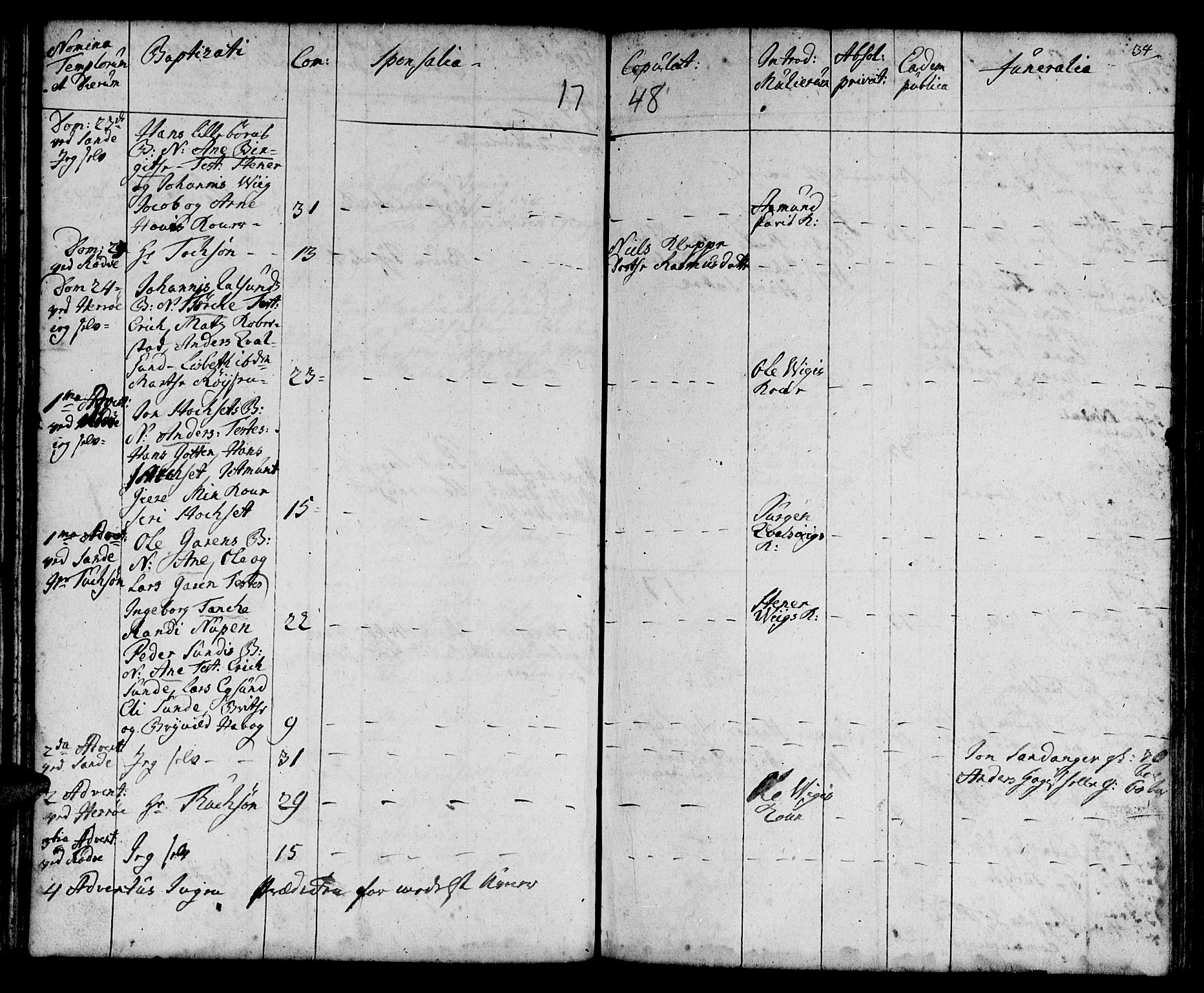 Ministerialprotokoller, klokkerbøker og fødselsregistre - Møre og Romsdal, AV/SAT-A-1454/507/L0066: Parish register (official) no. 507A01, 1731-1766, p. 34