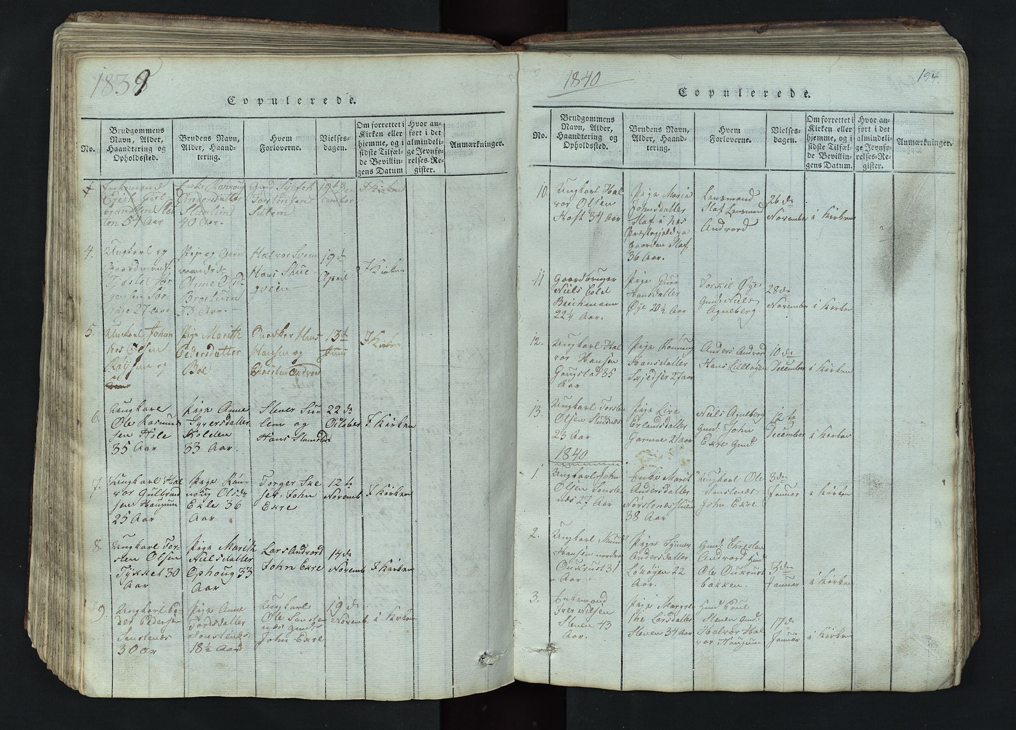 Lom prestekontor, SAH/PREST-070/L/L0002: Parish register (copy) no. 2, 1815-1844, p. 194