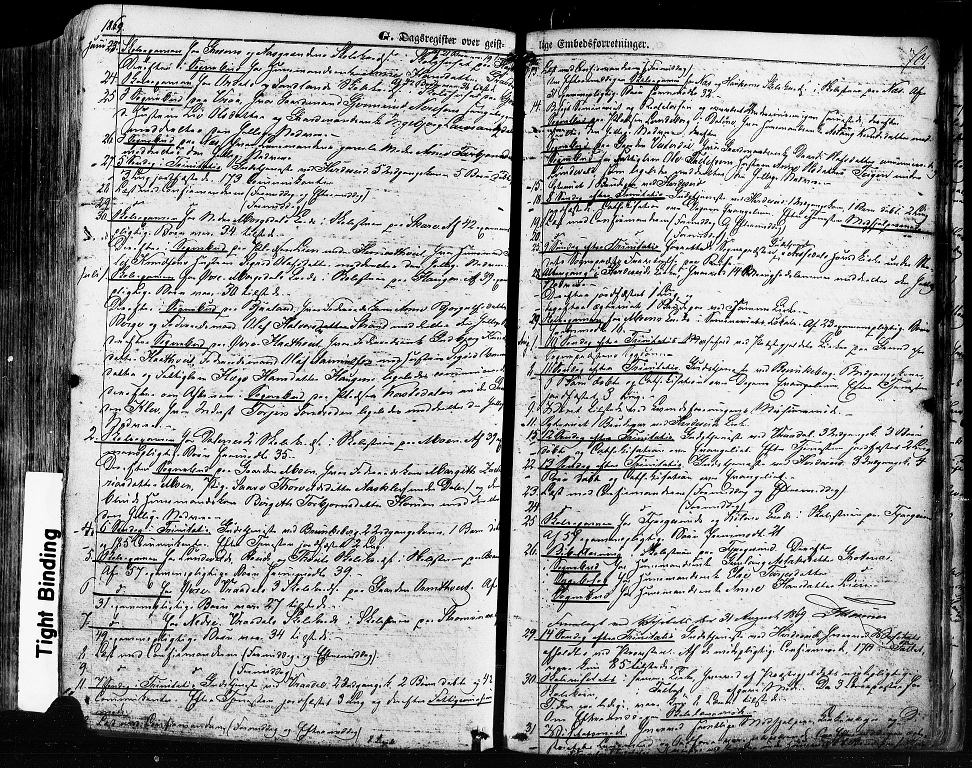 Kviteseid kirkebøker, AV/SAKO-A-276/F/Fa/L0007: Parish register (official) no. I 7, 1859-1881, p. 701