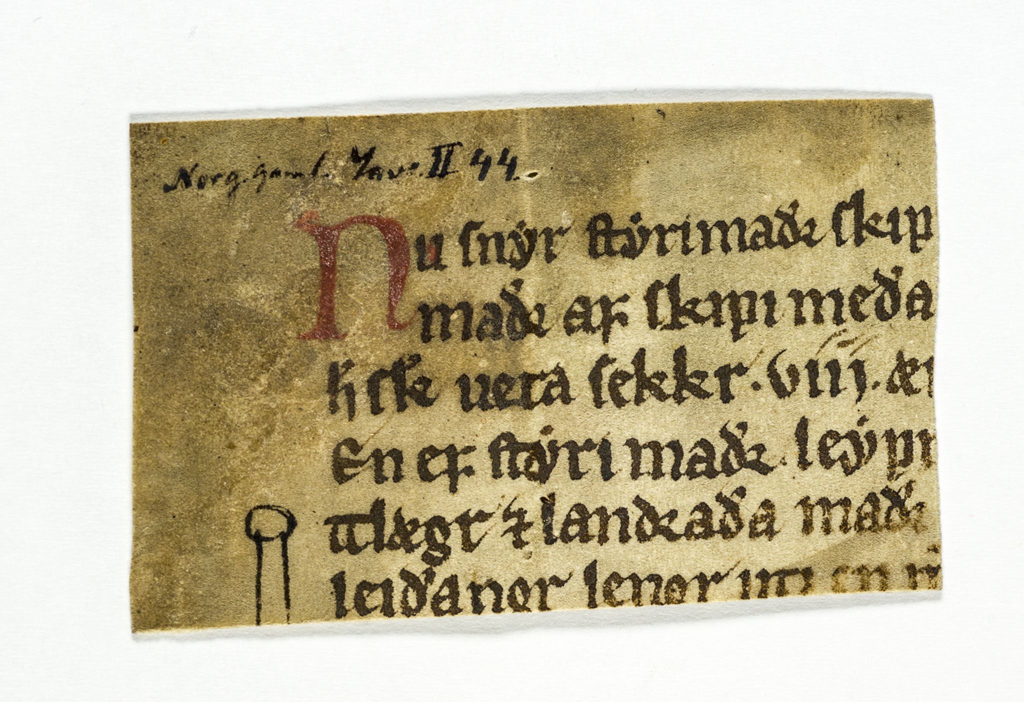 Riksarkivets diplomsamling, AV/RA-EA-5965/F26/L0004: Norrøne membranfragmenter bestand 31-50, 1100-1536, p. 150