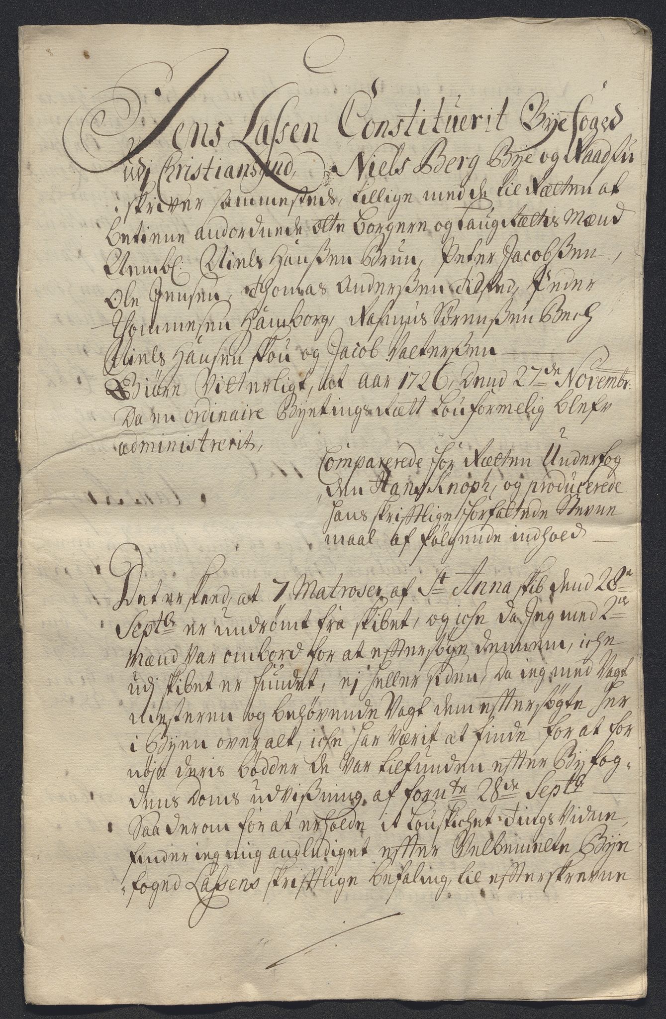 Rentekammeret inntil 1814, Reviderte regnskaper, Byregnskaper, AV/RA-EA-4066/R/Rm/L0286: [M19] Sikt og sakefall, 1719-1727, p. 568