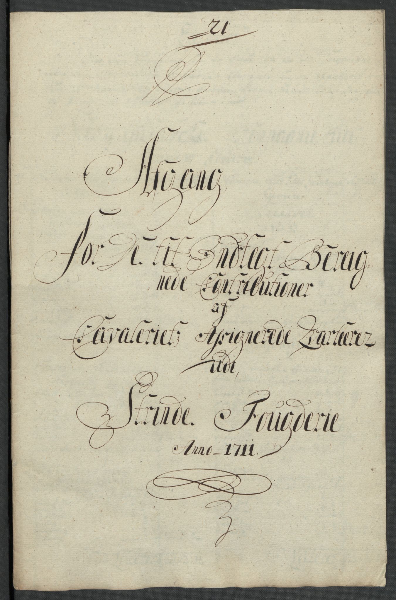 Rentekammeret inntil 1814, Reviderte regnskaper, Fogderegnskap, AV/RA-EA-4092/R61/L4112: Fogderegnskap Strinda og Selbu, 1711, p. 171