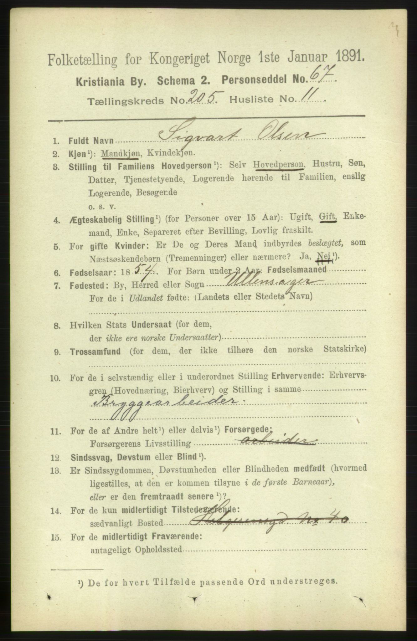RA, 1891 census for 0301 Kristiania, 1891, p. 123802