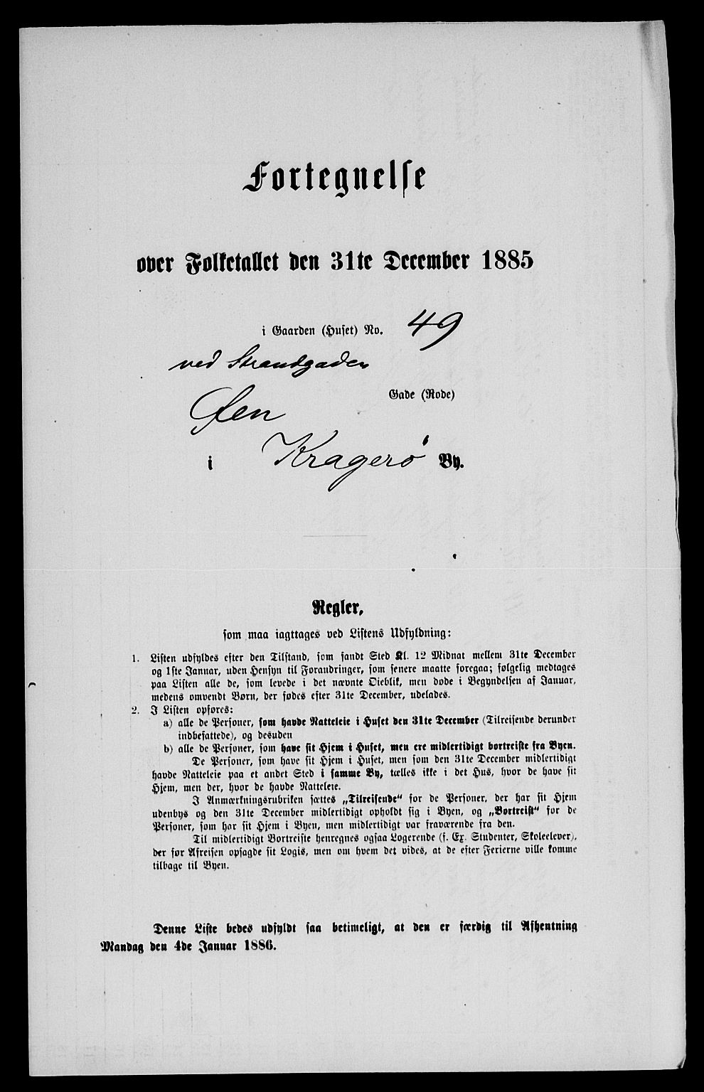 SAKO, 1885 census for 0801 Kragerø, 1885, p. 554