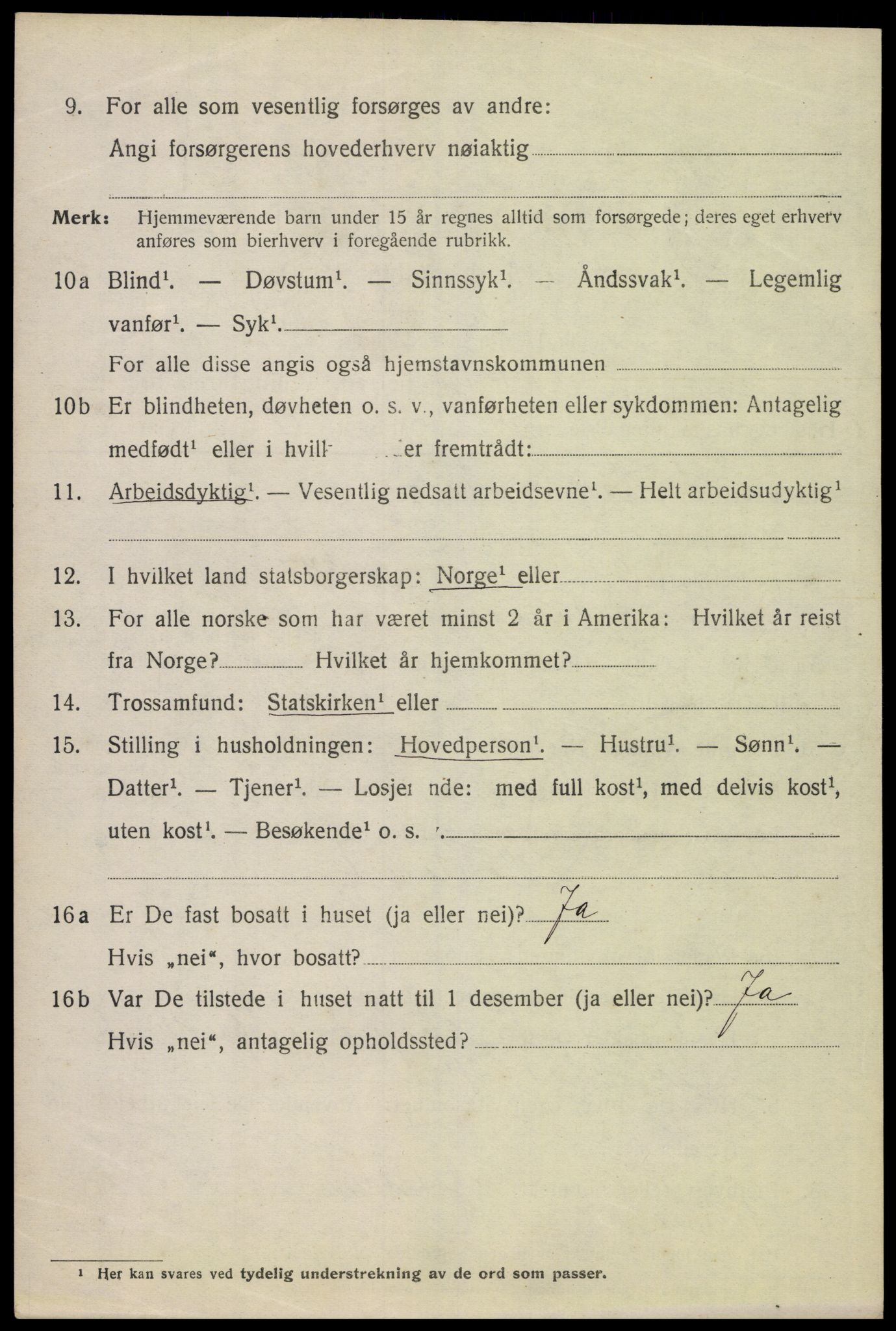 SAH, 1920 census for Åsnes, 1920, p. 3377