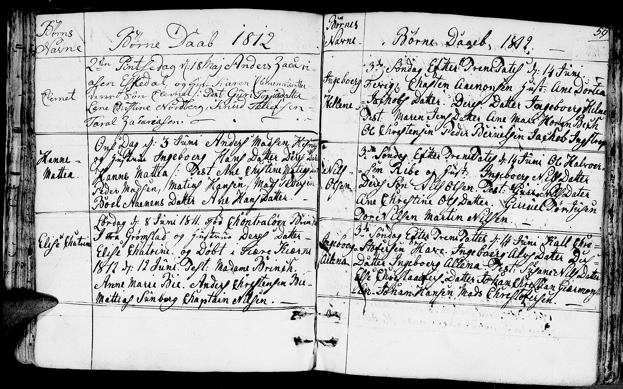 Fjære sokneprestkontor, SAK/1111-0011/F/Fb/L0006: Parish register (copy) no. B 6, 1803-1817, p. 59