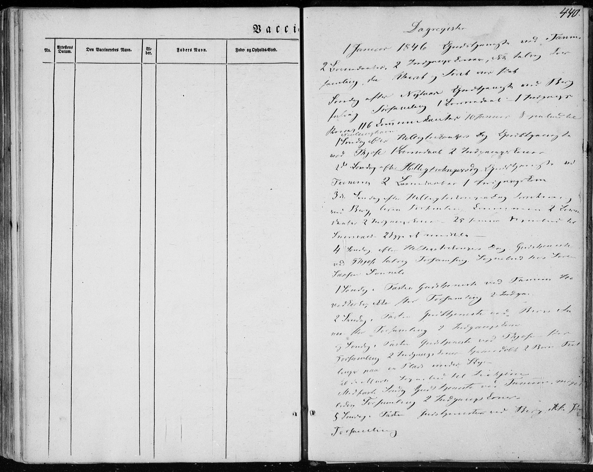 Brunlanes kirkebøker, SAKO/A-342/F/Fa/L0004: Parish register (official) no. I 4, 1846-1862, p. 440