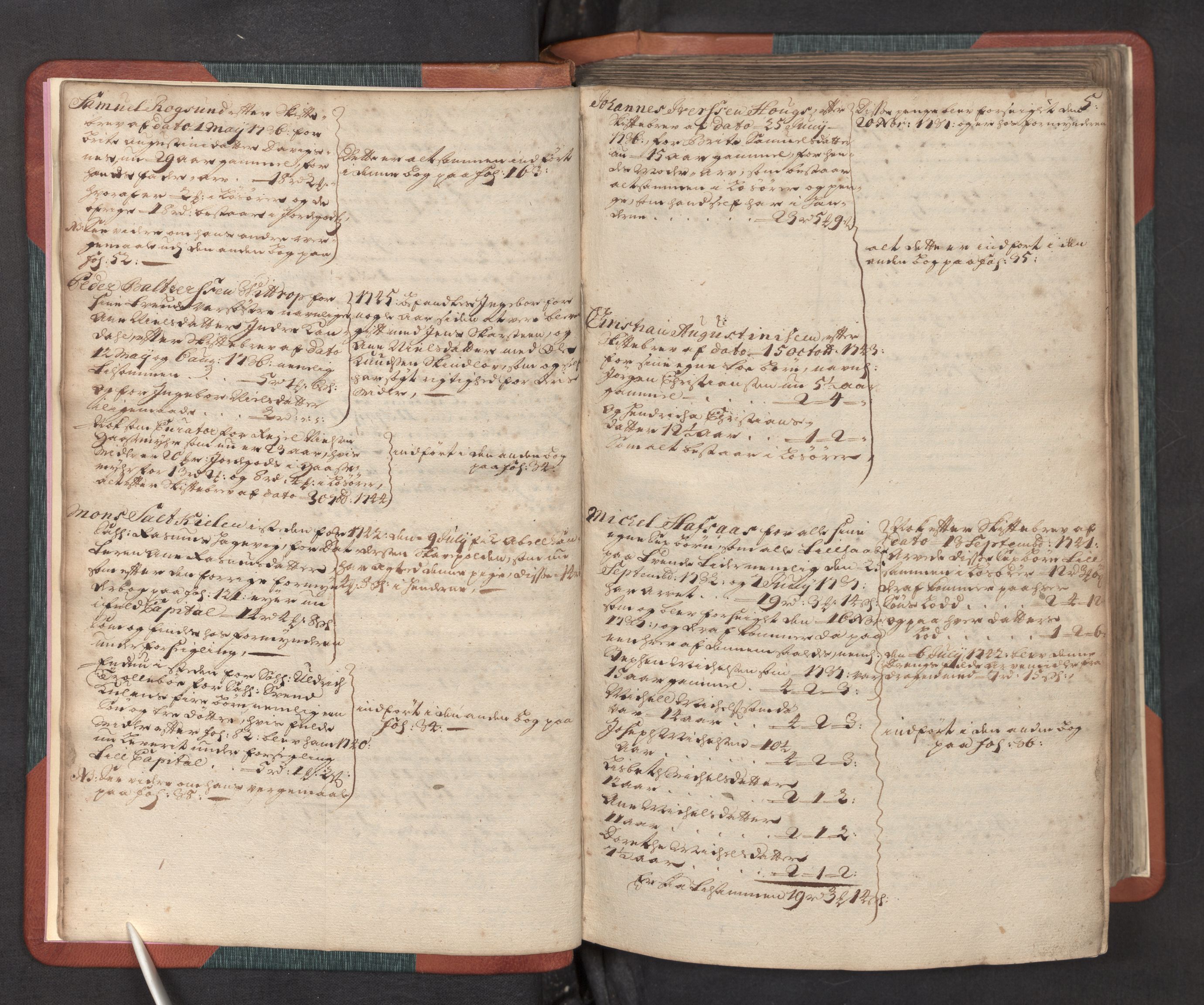 Nordfjord sorenskriveri, AV/SAB-A-2801/1/05/05a/L0002: Overformyndarprotokollar, 1736-1744